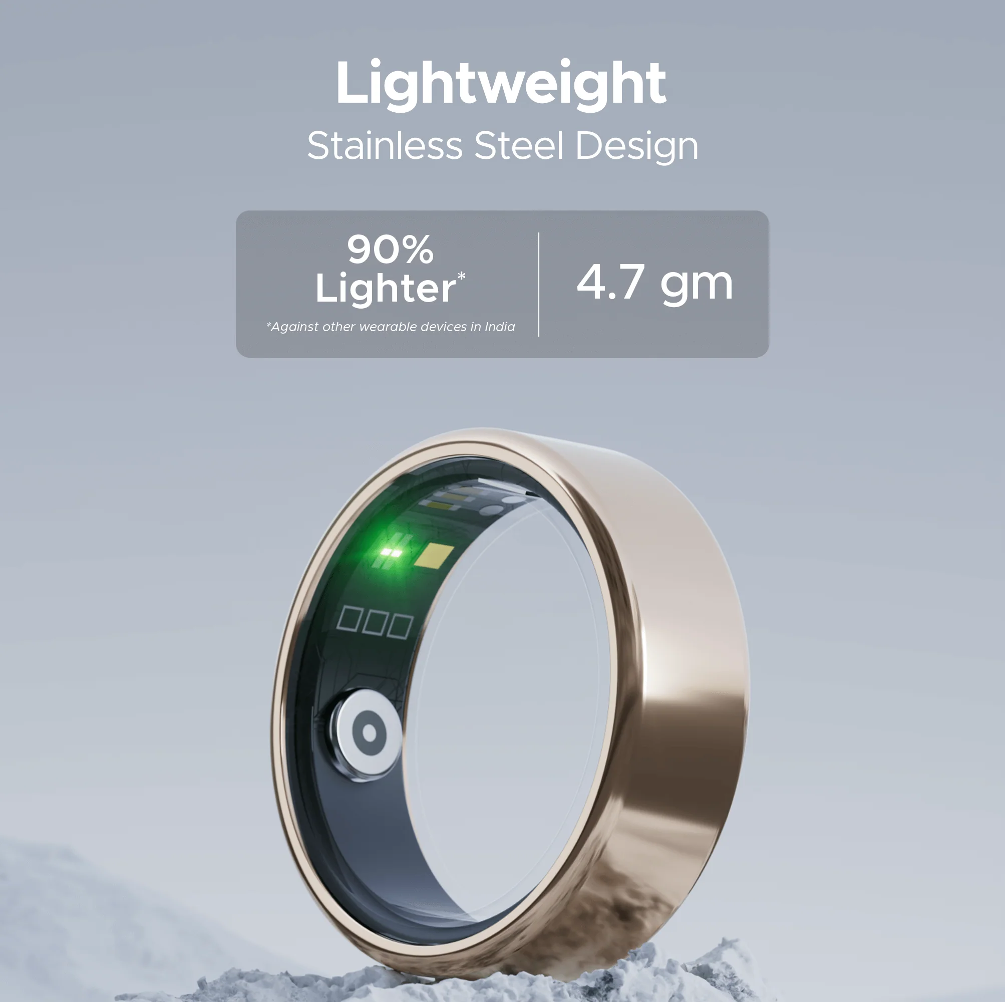 boAt Smart Ring Active | Smart Ring with Stainless Steel Design, 90% Lighter, Health Monitoring, Magnetic Charging Case - Image 16