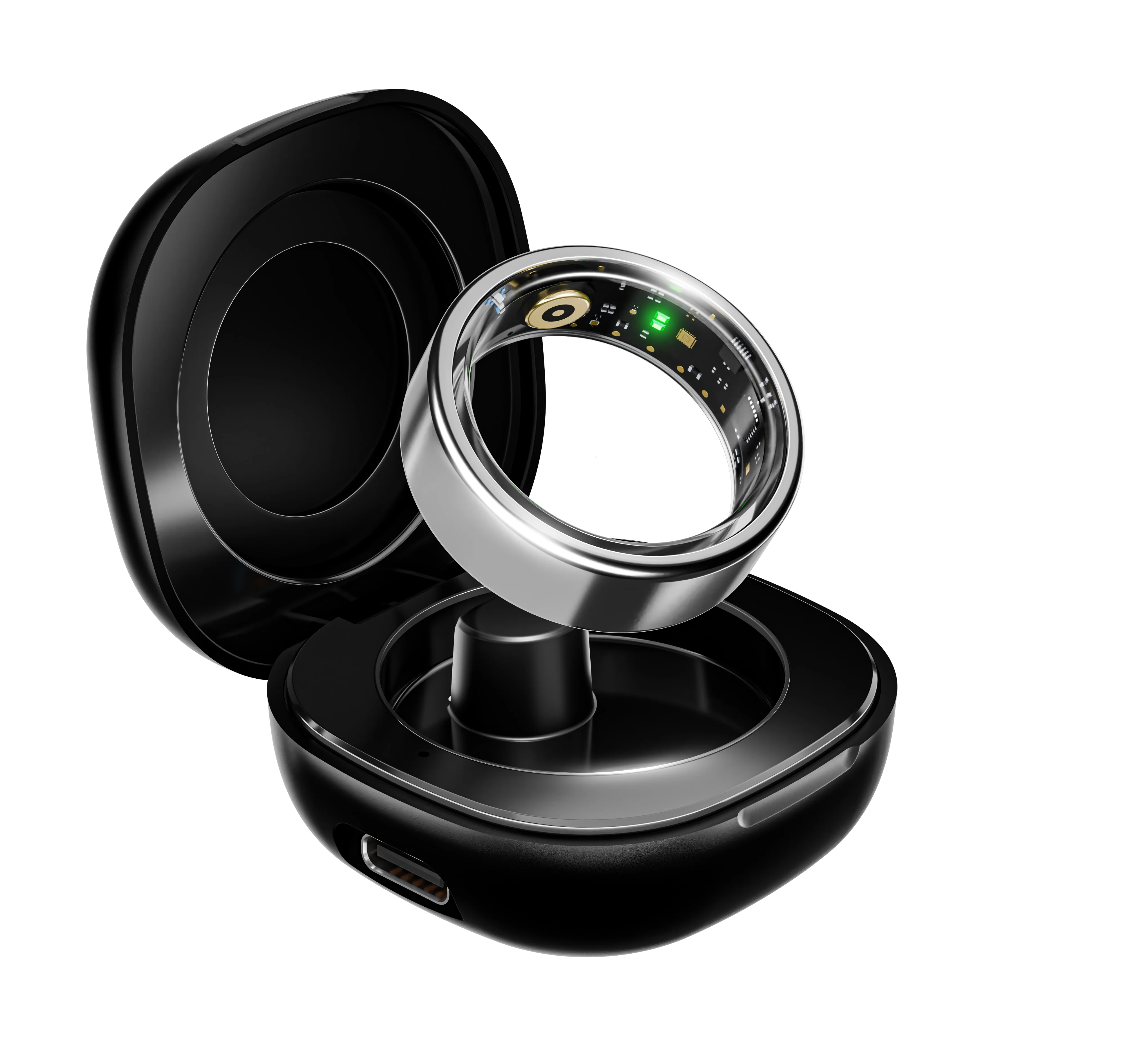 boAt Smart Ring Active | Smart Ring with Stainless Steel Design, 90% Lighter, Health Monitoring, Magnetic Charging Case - Image 3