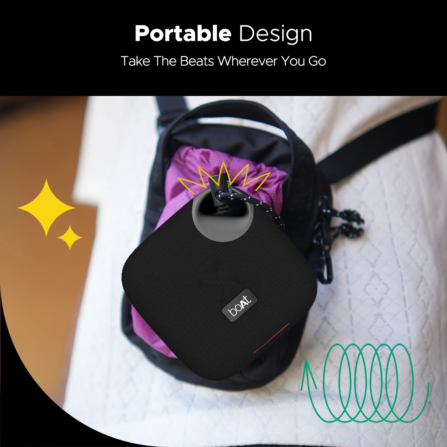boAt Stone 193 Pro | Portable Bluetooth Speaker with 5W boAt Signature Sound, 12 Hours Playback, TWS Functionality - Image 8