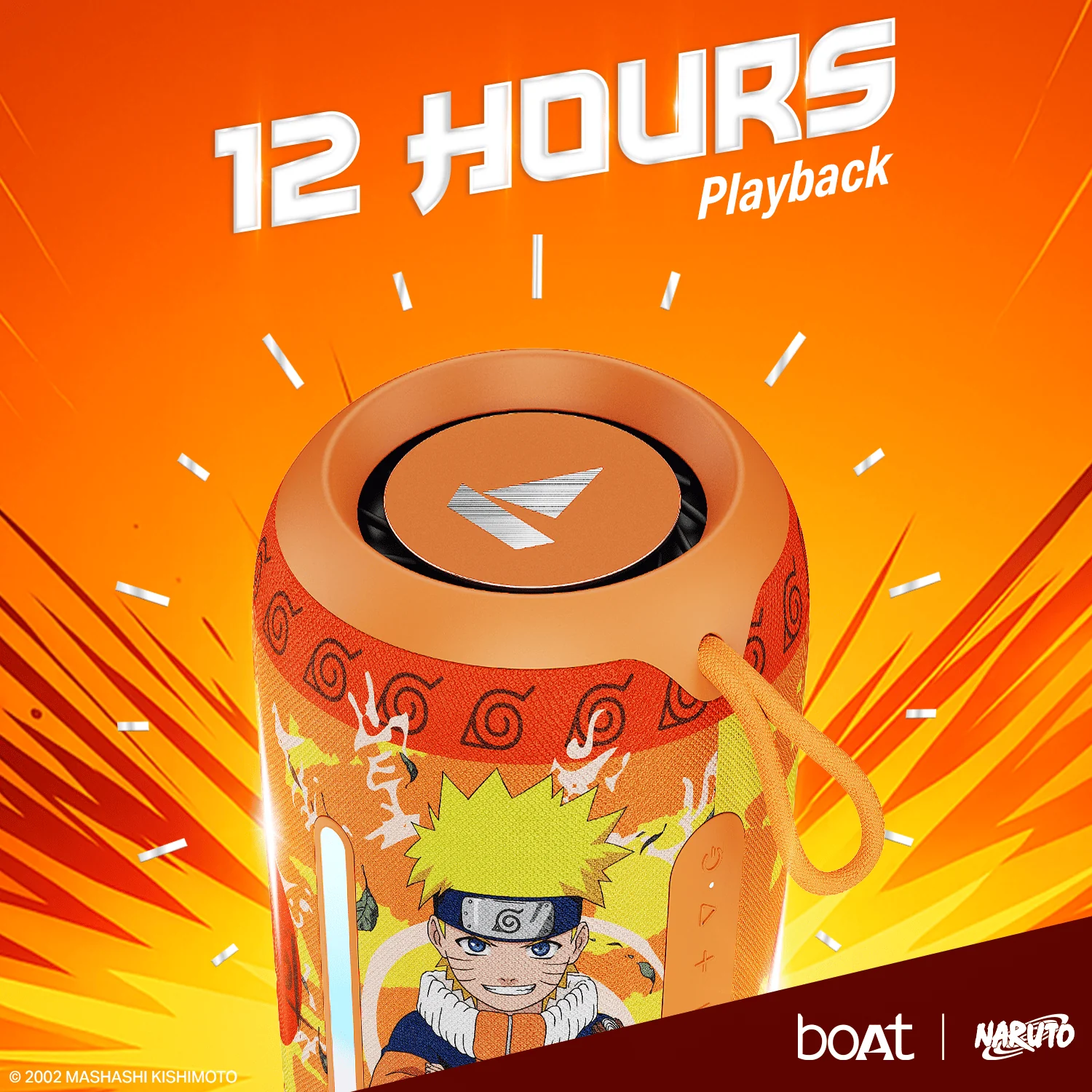 boAt Stone 350 Pro Naruto Edition | Naruto Series - Portable Bluetooth Speaker with 14W boAt Signature Sound, 12 Hours Playback, RGB LED - Image 14
