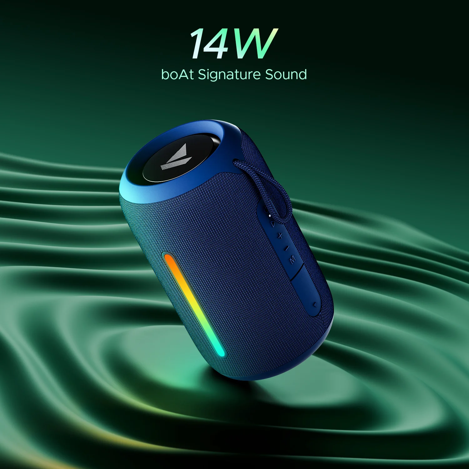 boAt Stone 350 Pro | Portable Bluetooth Speaker with 14W boAt Signature Sound, 12 Hours Playback, RGB LED - Image 10