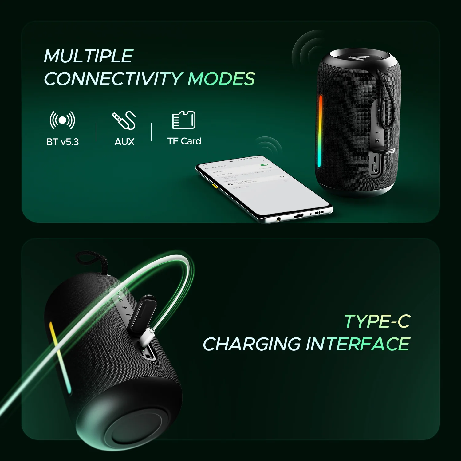 boAt Stone 350 Pro | Portable Bluetooth Speaker with 14W boAt Signature Sound, 12 Hours Playback, RGB LED - Image 18