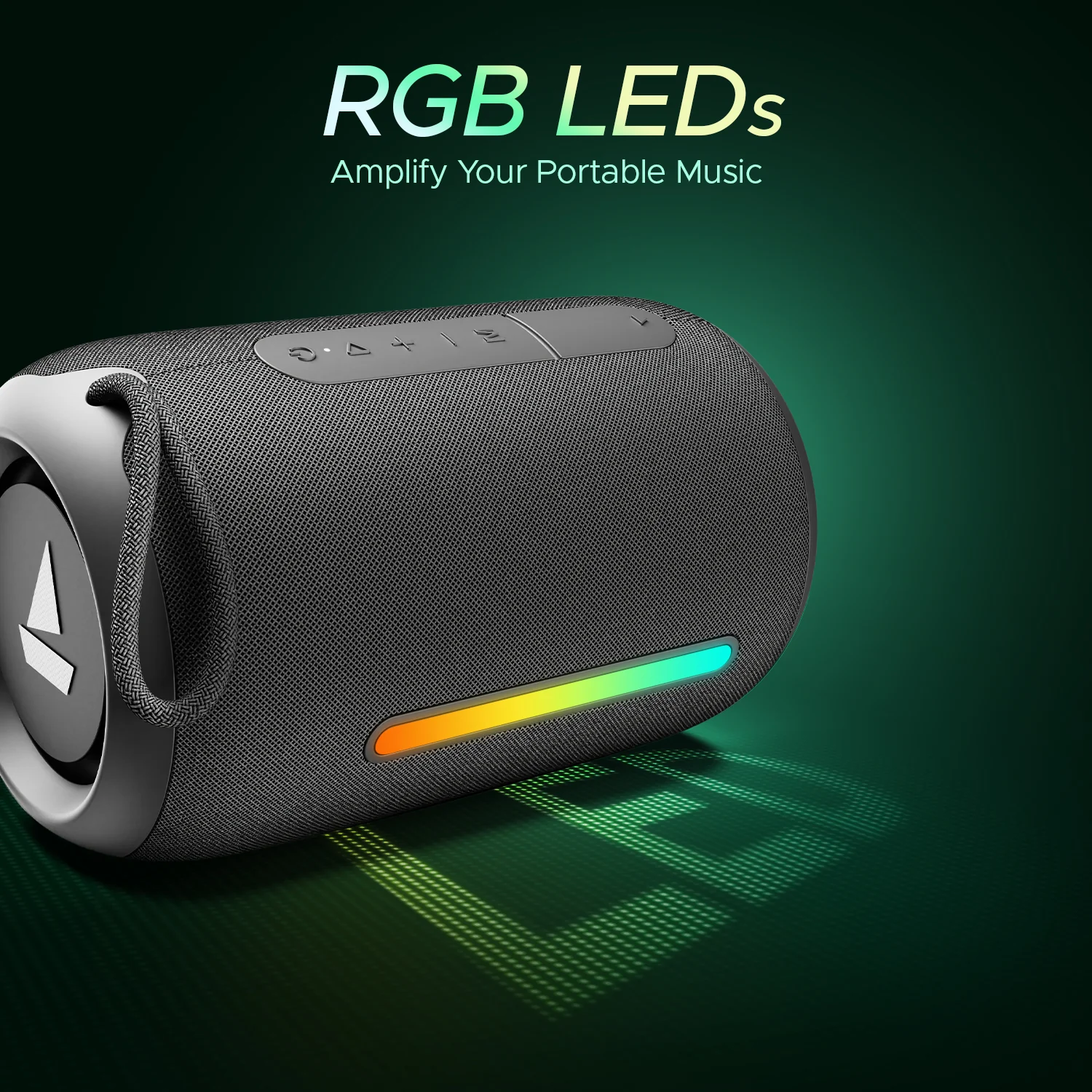 boAt Stone 350 Pro | Portable Bluetooth Speaker with 14W boAt Signature Sound, 12 Hours Playback, RGB LED - Image 4