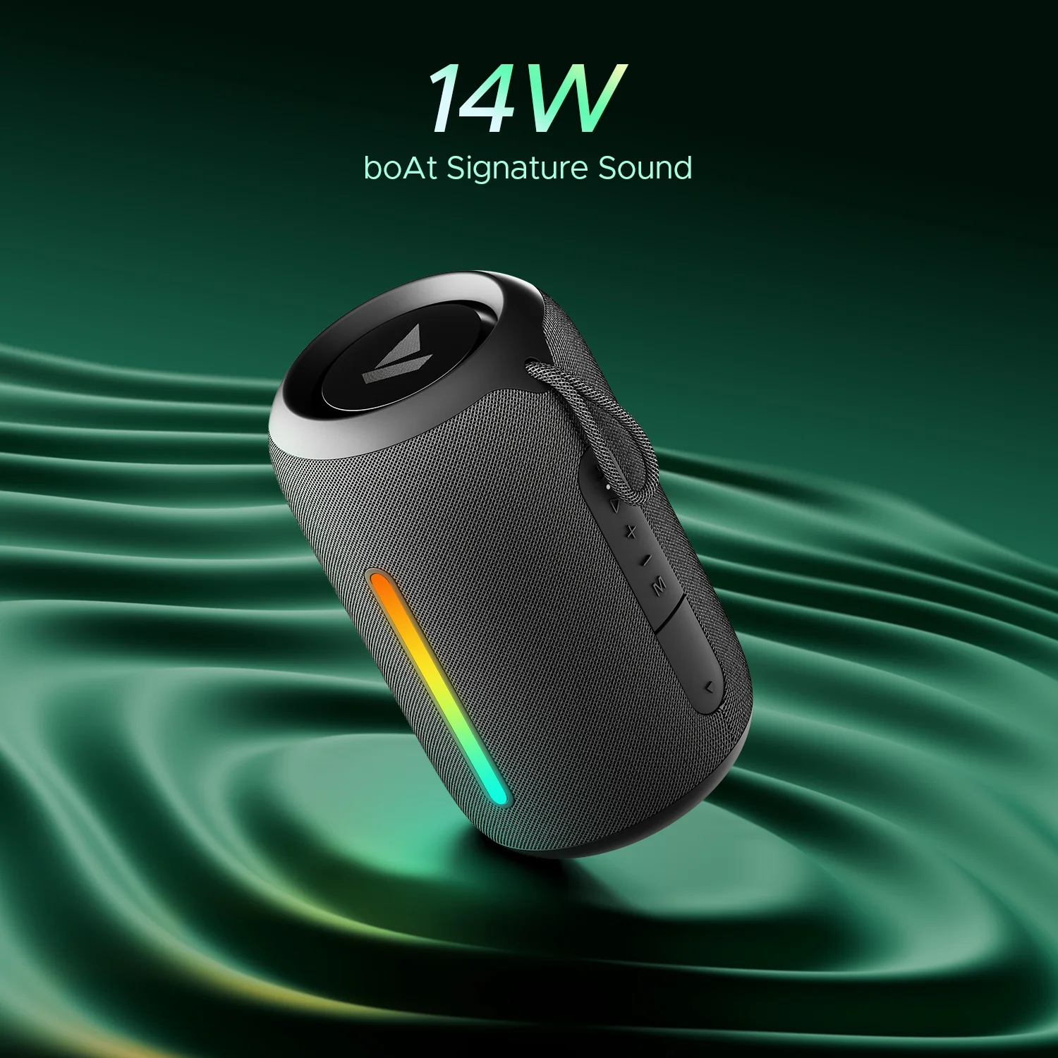 boAt Stone 350 Pro | Portable Bluetooth Speaker with 14W boAt Signature Sound, 12 Hours Playback, RGB LED - Image 5