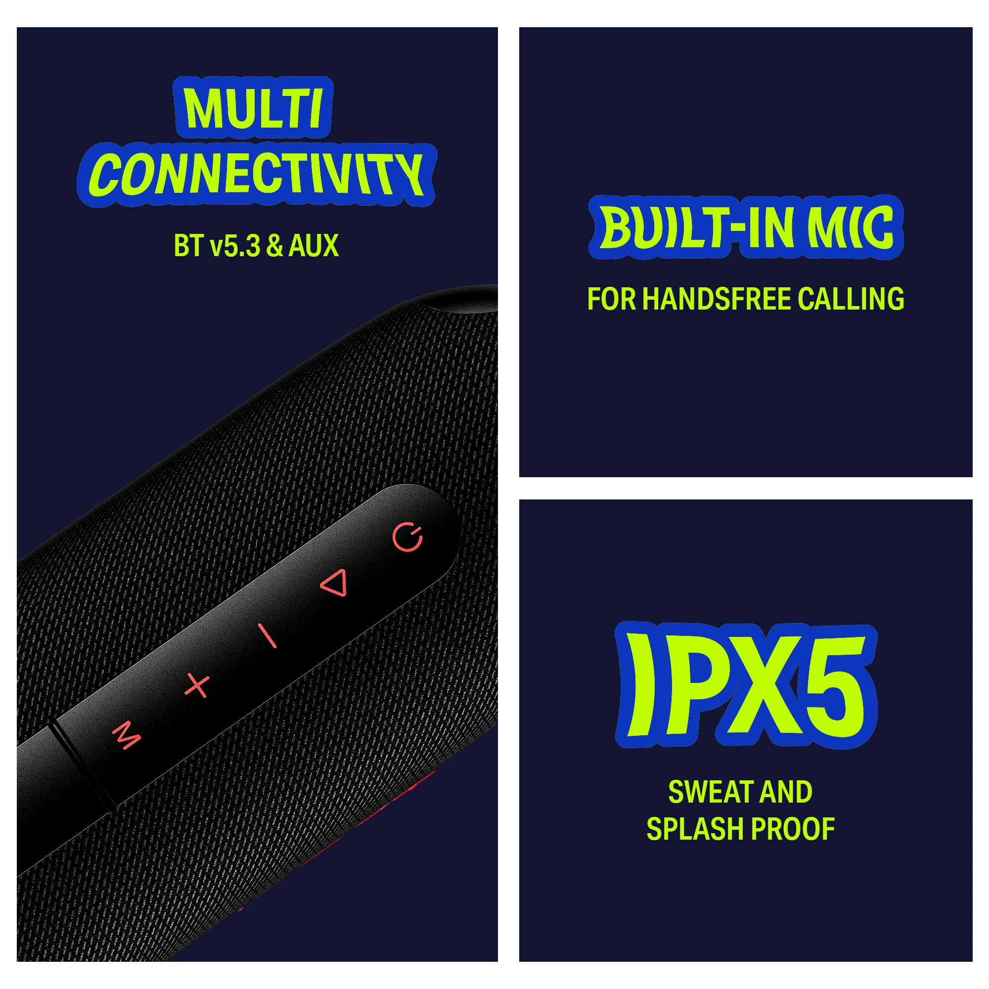 boAt Stone Arc Pro Plus | Portable Bluetooth Speaker with 45W Sound, 12H Playback & RGB LEDs - Image 11