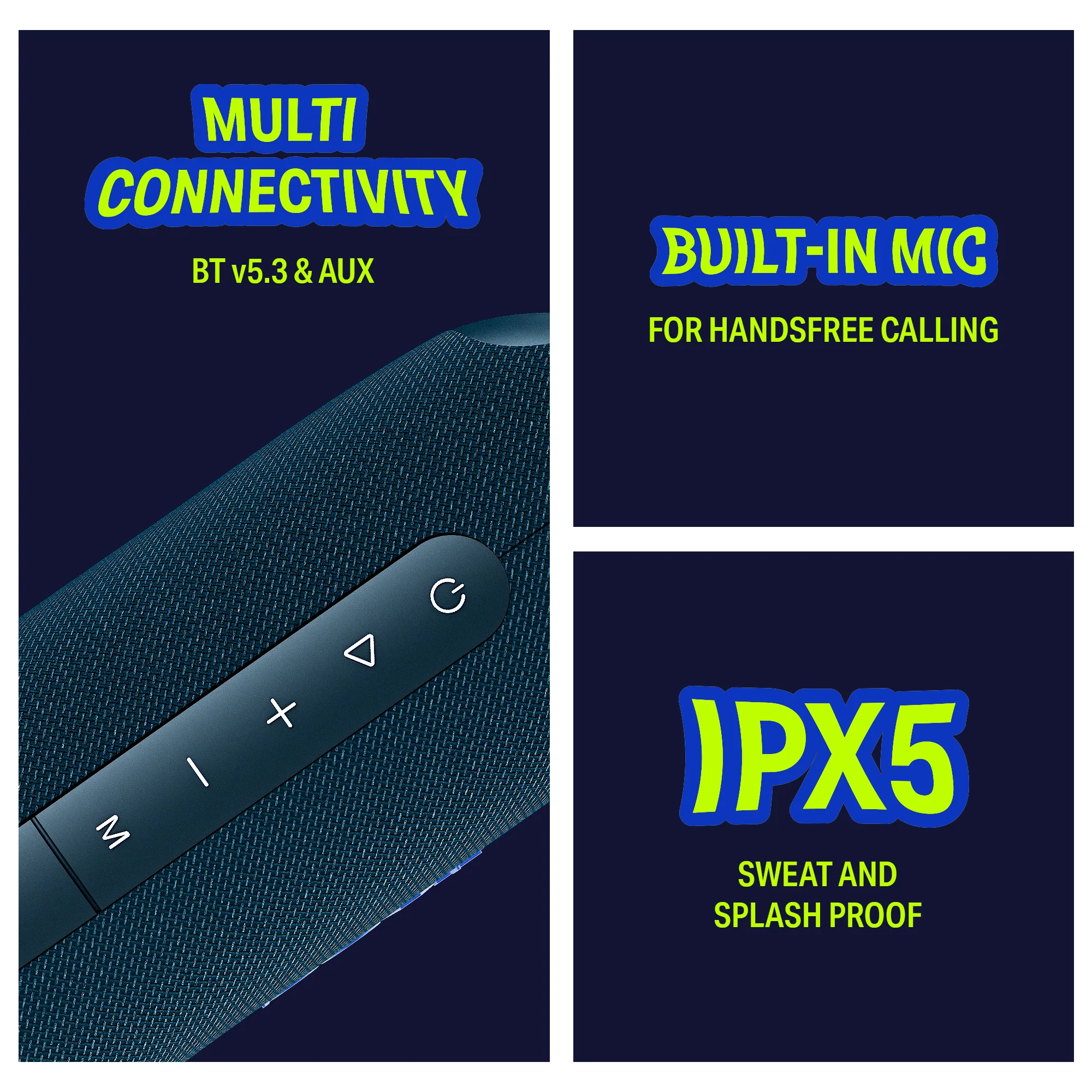 boAt Stone Arc Pro Plus | Portable Bluetooth Speaker with 45W Sound, 12H Playback & RGB LEDs - Image 8