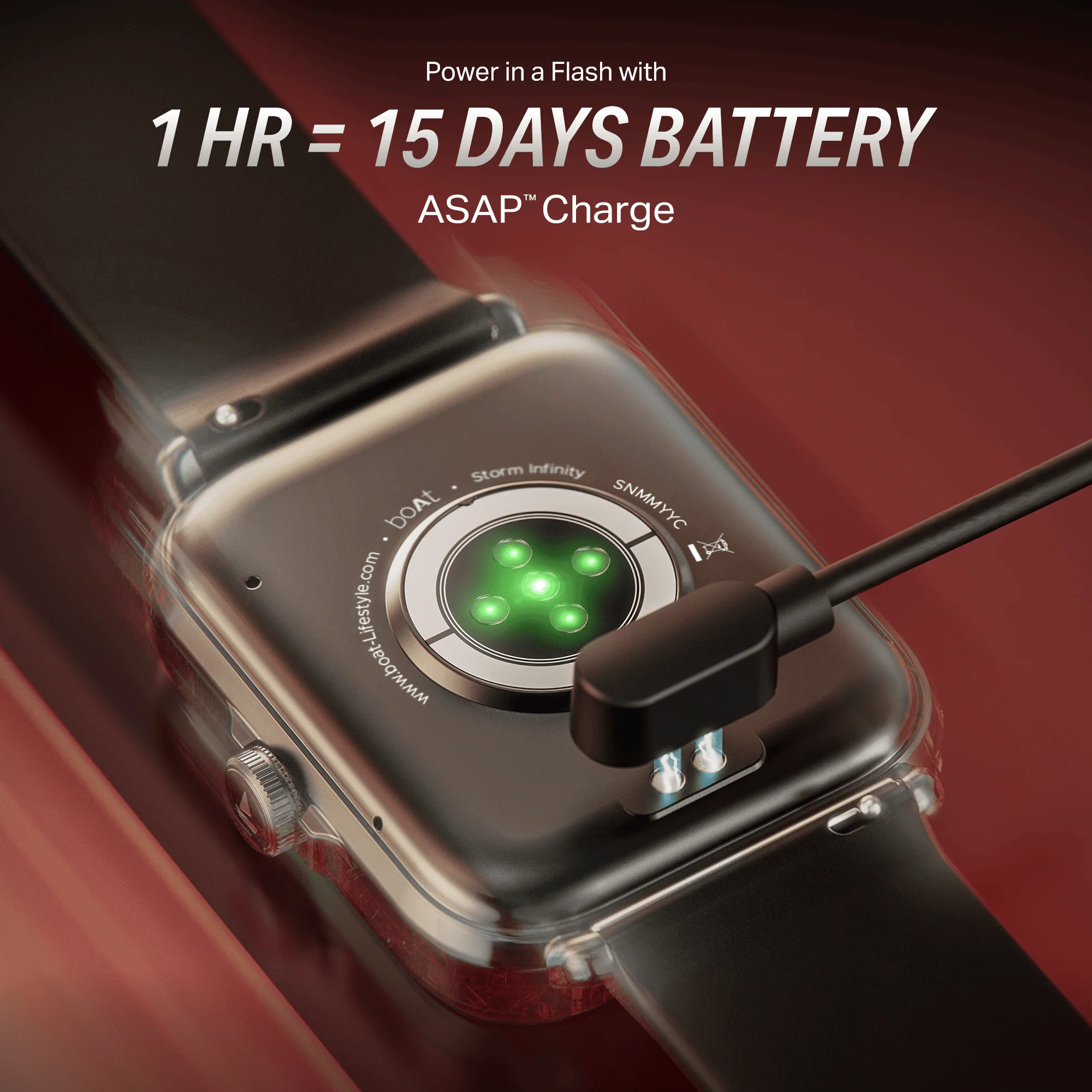 boAt Storm Infinity | Smartwatch with 1.83" HD Display, ASAP Charge, 15-Day Battery Life, Functional Crown, BT v5.4 - Image 13