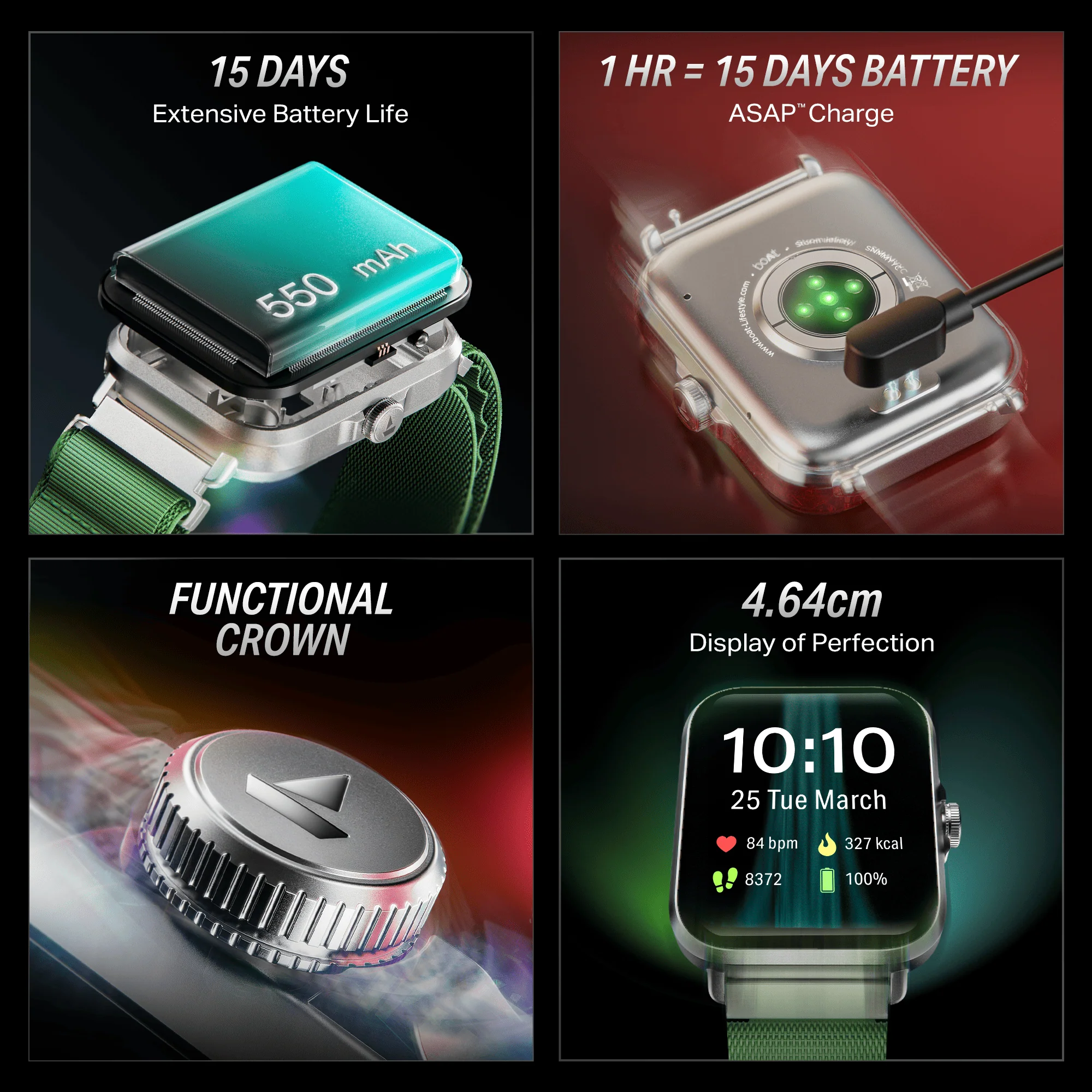 boAt Storm Infinity | Smartwatch with 1.83" HD Display, ASAP Charge, 15-Day Battery Life, Functional Crown, BT v5.4 - Image 30