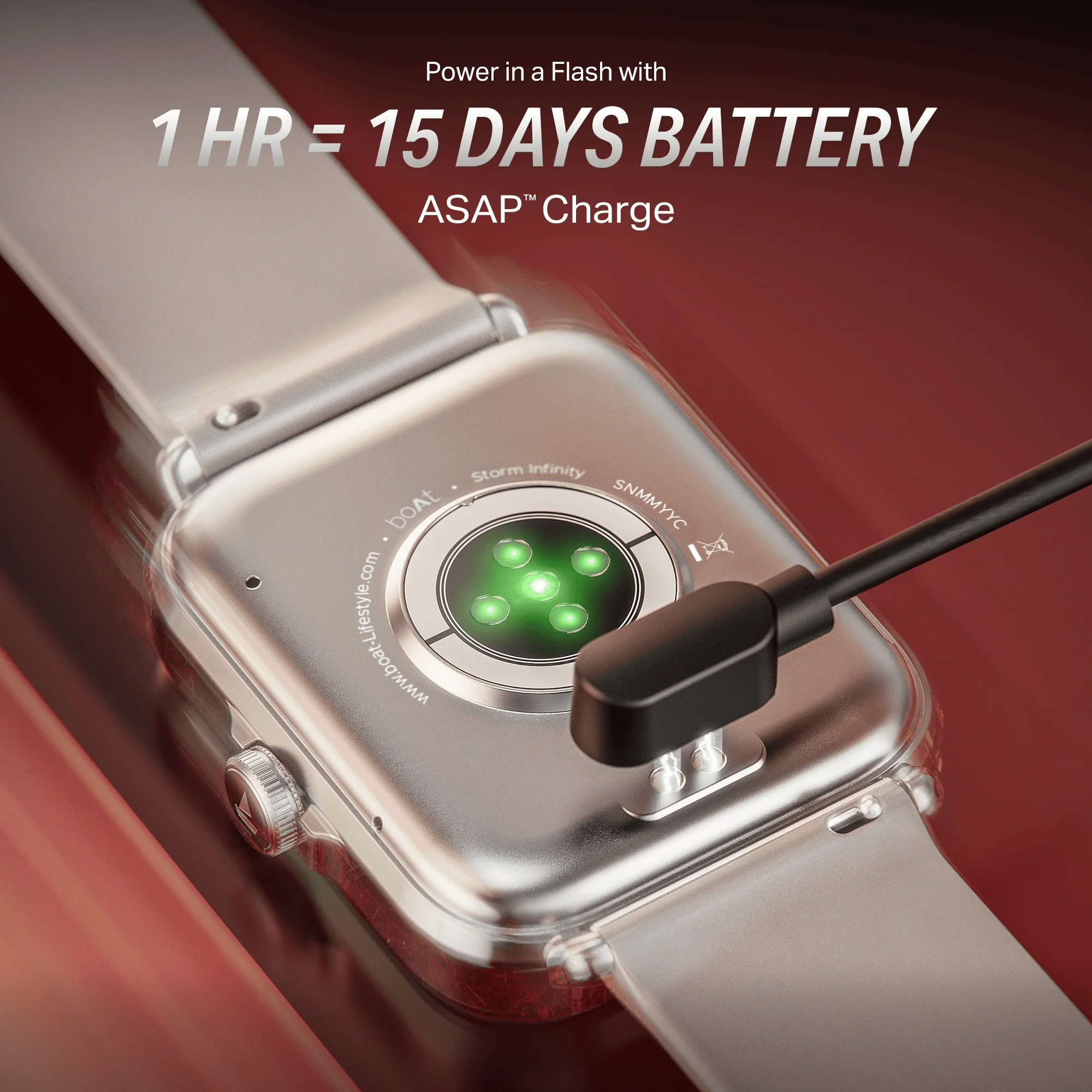 boAt Storm Infinity | Smartwatch with 1.83" HD Display, ASAP Charge, 15-Day Battery Life, Functional Crown, BT v5.4 - Image 34
