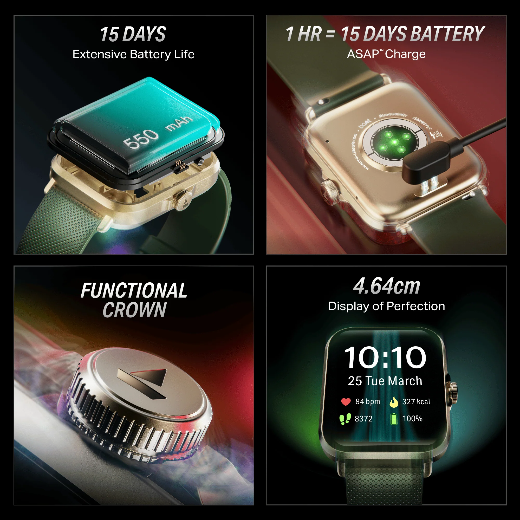 boAt Storm Infinity | Smartwatch with 1.83" HD Display, ASAP Charge, 15-Day Battery Life, Functional Crown, BT v5.4 - Image 70