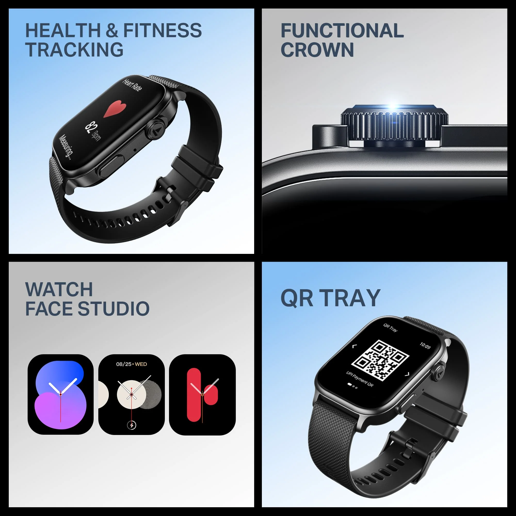boAt Storm Infinity Max | Smartwatch with 2.01" HD Display, 20-Day Battery Life, BT Calling, IP68, and Functional Crown - Image 14