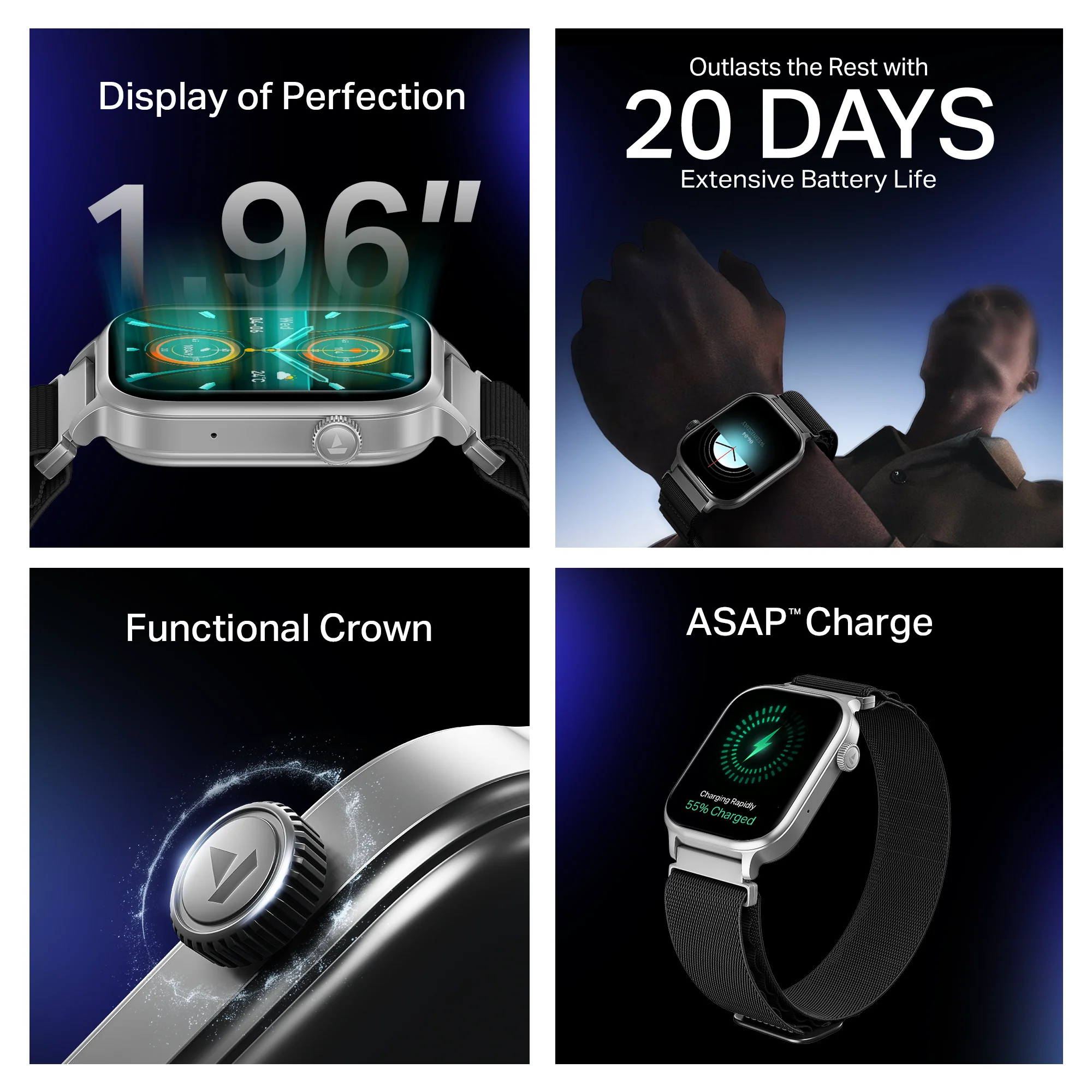 boAt Storm Infinity Plus | Power-Packed Smartwatch with HD Display & 20-Day Battery - Image 32