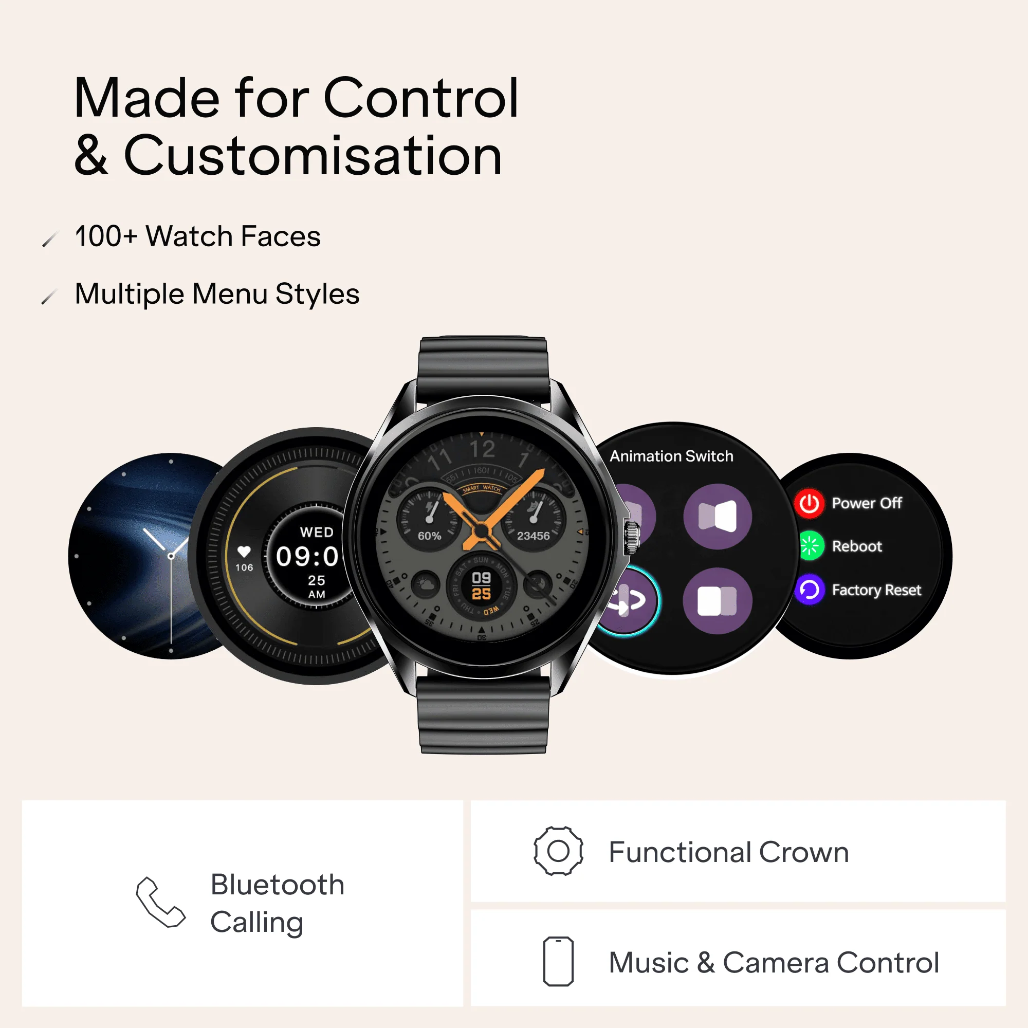 boAt Ultima Aeris | 1.43" AMOLED Smartwatch with 1000 Nits Brightness and Metal Design - Image 21