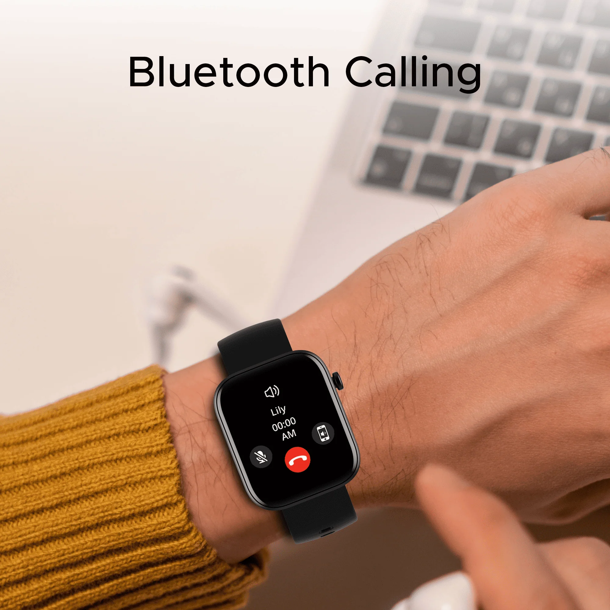 boAt Ultima Rise | Smartwatch with 1.83" Display, SOS, BT Calling, 700+ Modes - Image 3