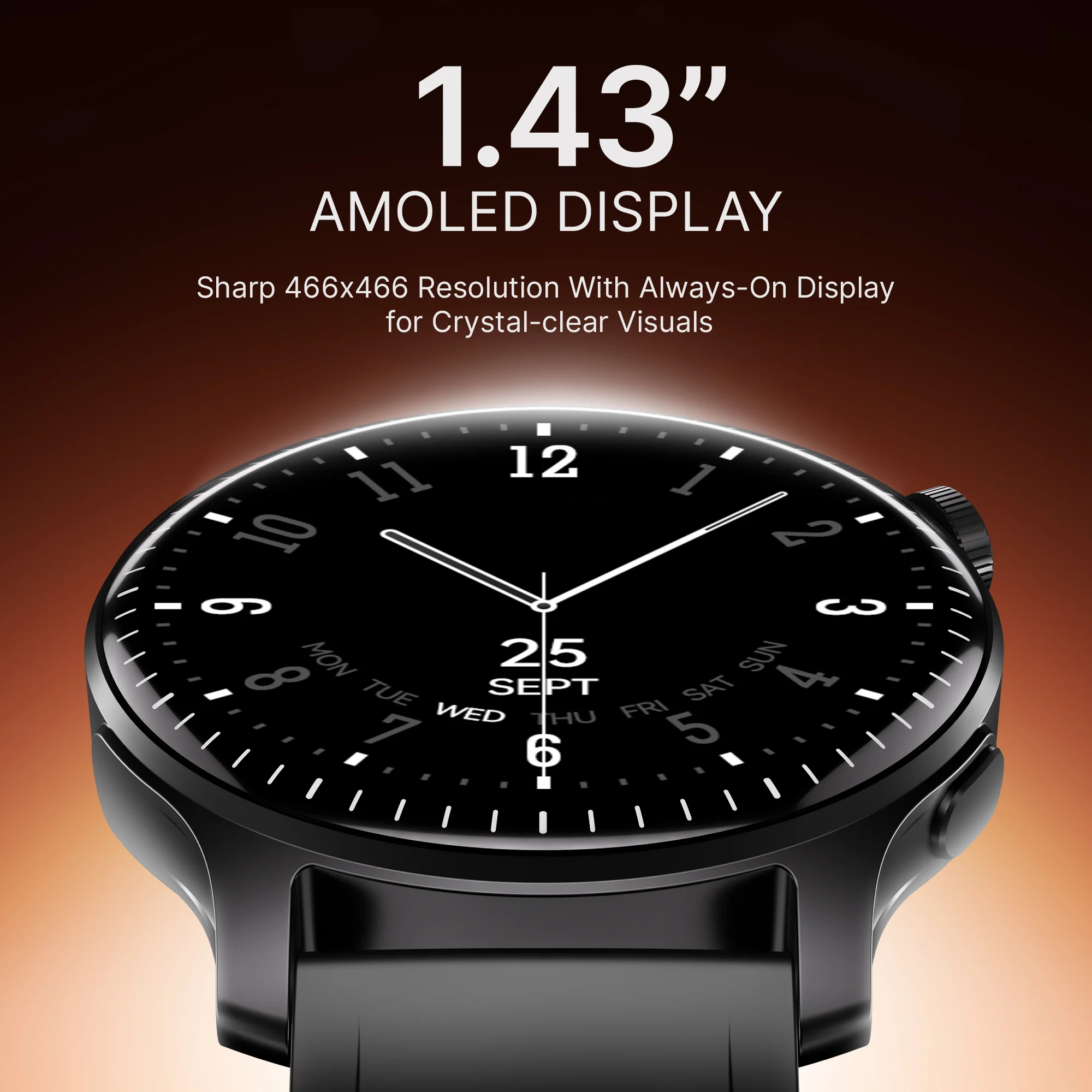 boAt Ultima Summit | Smartwatch with 1.43" AMOLED Display, Cloud Watch Faces, Emergency SOS, Functional Crown - Image 7