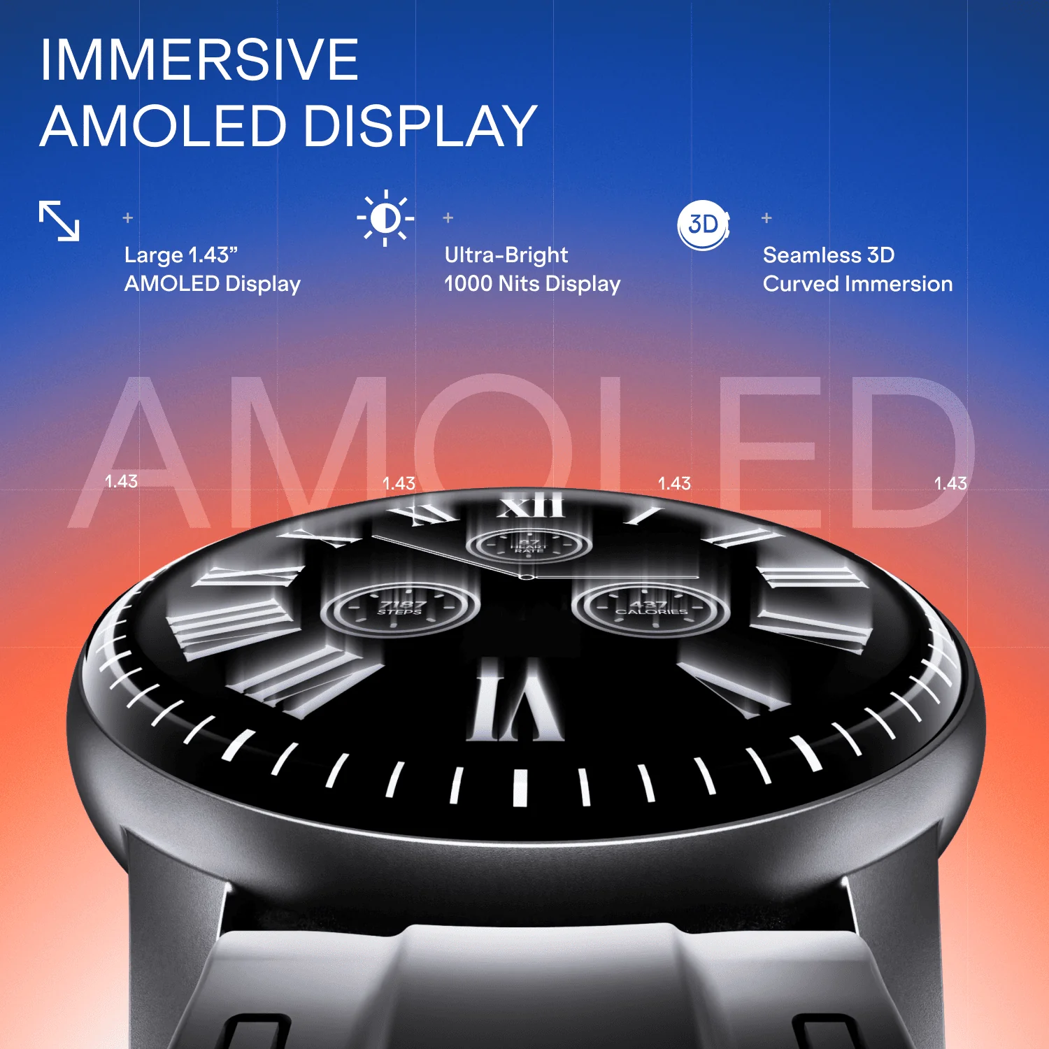 boAt Valour Watch 1R | 1.43" 3D AMOLED Smartwatch with AI Coach & Aluminium Build - Image 5