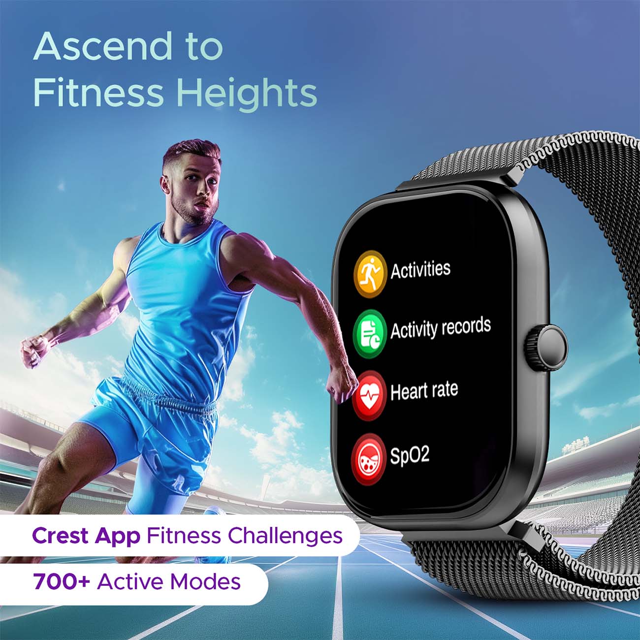 boAt Wave Sigma 3 | Smartwatch with 2.01' Display, BT Calling, 700+ Active Modes, Emergency SOS, Live Sports Updates - Image 26