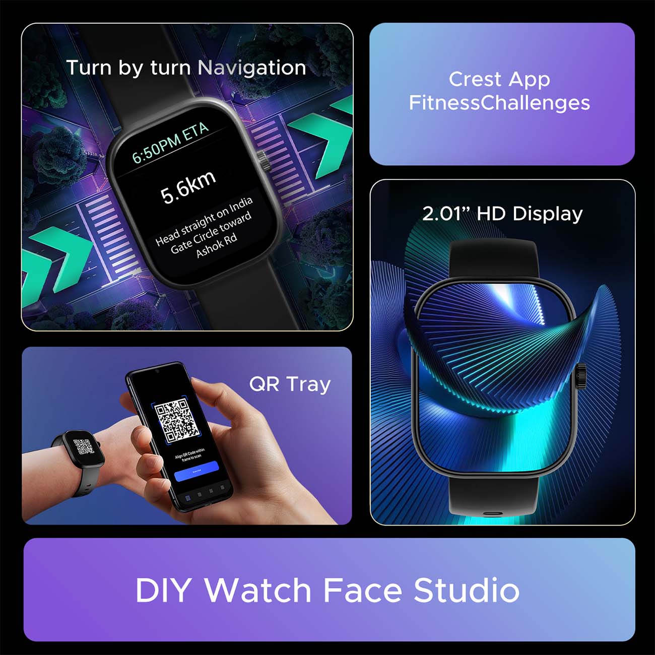 boAt Wave Sigma 3 | Smartwatch with 2.01' Display, BT Calling, 700+ Active Modes, Emergency SOS, Live Sports Updates - Image 49