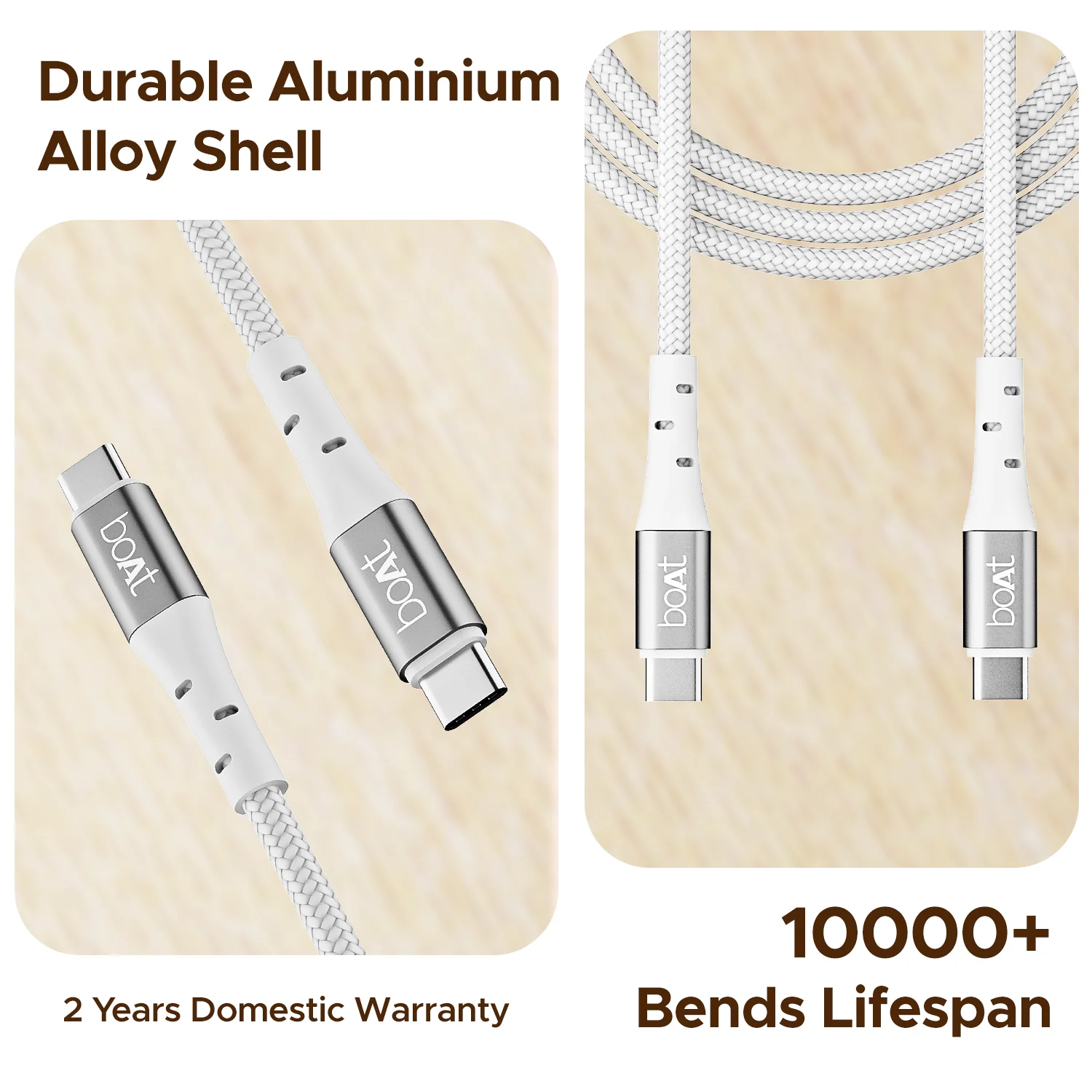 boAt C300 Fast Charging Cable | Charging Cable with 480 Mbps Data Transfer, 1.5m Cable Length, 10,000+ Bend Lifespan - Image 6