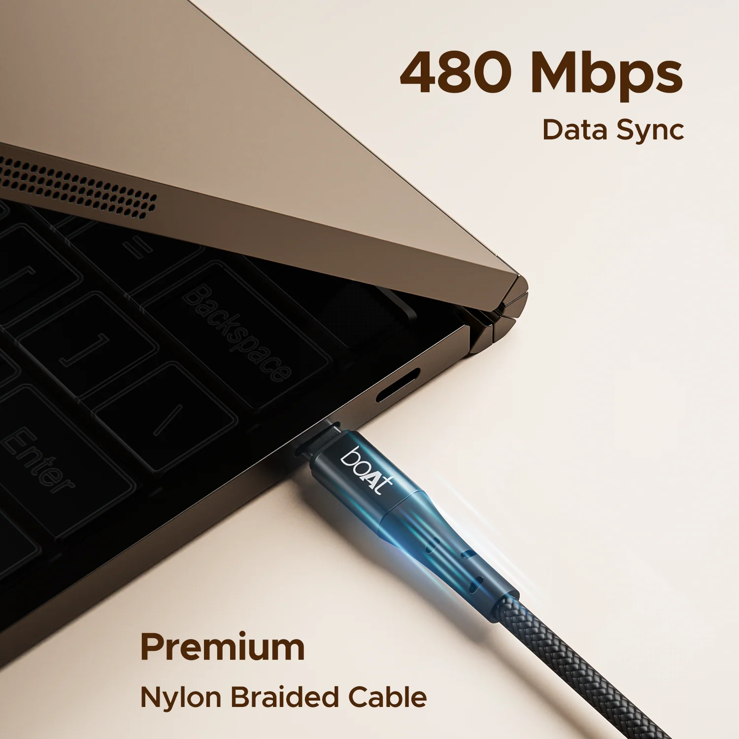 boAt C300 Fast Charging Cable | Charging Cable with 480 Mbps Data Transfer, 1.5m Cable Length, 10,000+ Bend Lifespan - Image 9