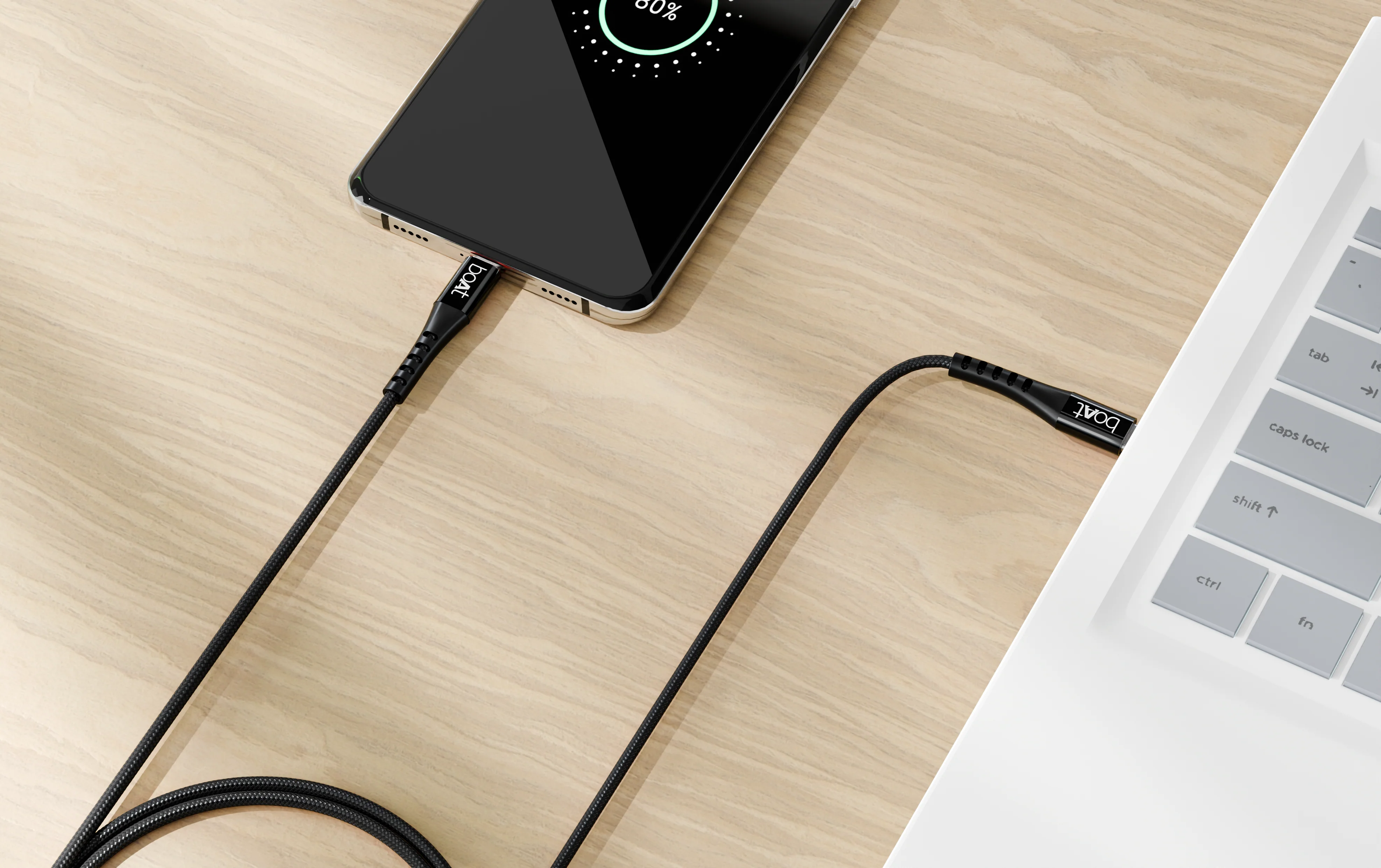 boAt C600 Fast Charging Cable | Charging Cable with 1.5m Cable, Nylon Braided Cable, 100 PD Fast Charging, USB 3.2 Gen 2 - Image 8