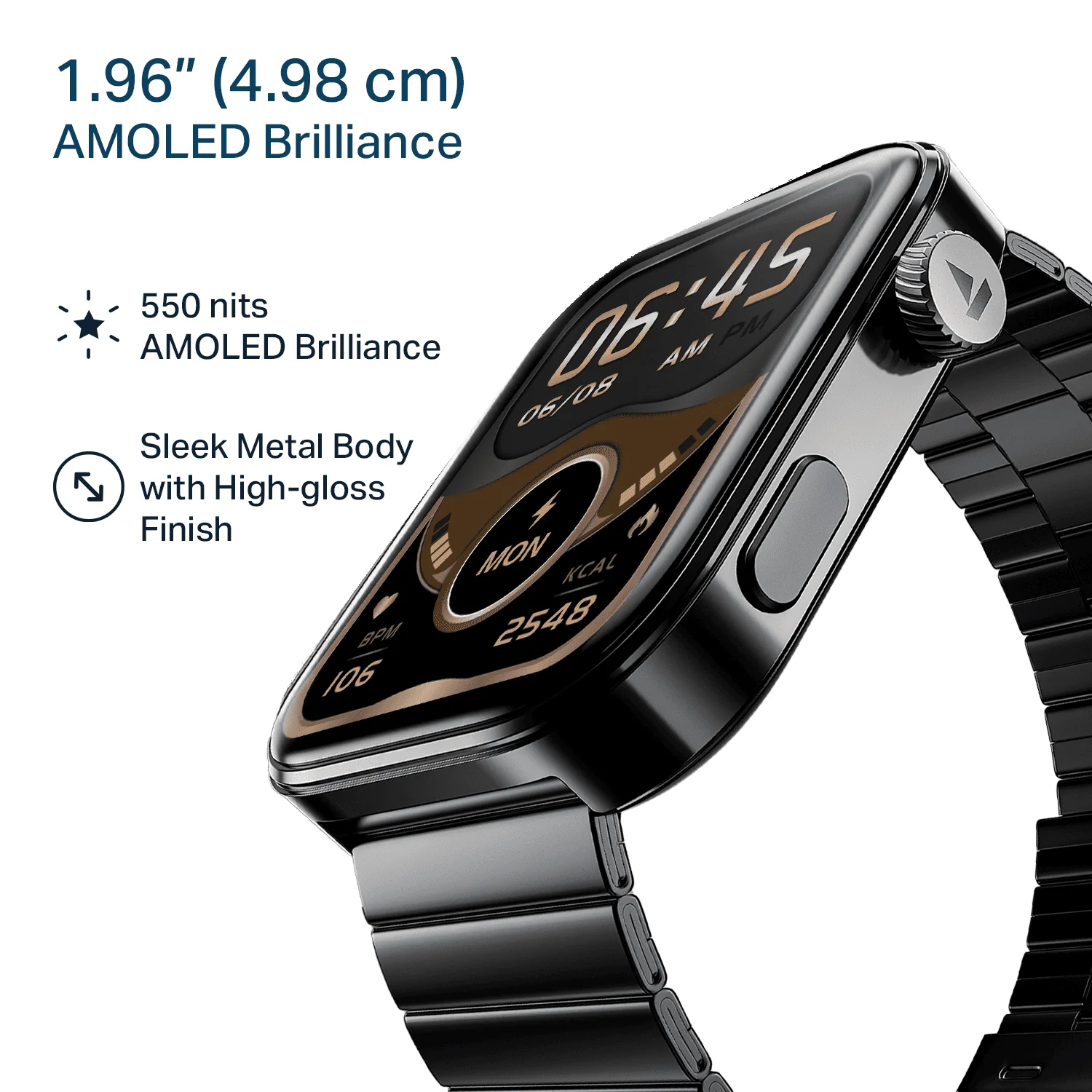 boAt Chrome Endeavour | Smartwatch with 1.96" AMOLED Display, AI Coach, Auto Activity Detection & Turn-by-Turn Navigation - Image 7