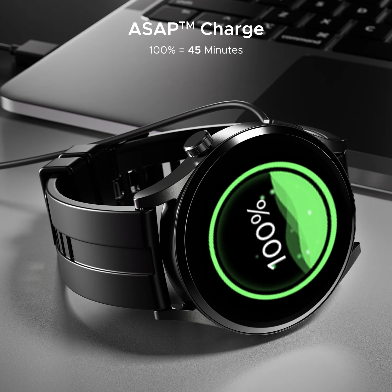boAt Chrome Horizon | Smartwatch with 1.51" AMOLED Display, Premium Metal Built, VO2 Max, Video Watch Face, Functional Crown - Image 11