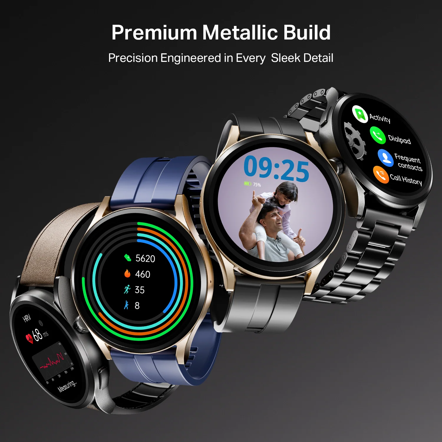 boAt Chrome Horizon | Smartwatch with 1.51" AMOLED Display, Premium Metal Built, VO2 Max, Video Watch Face, Functional Crown - Image 13