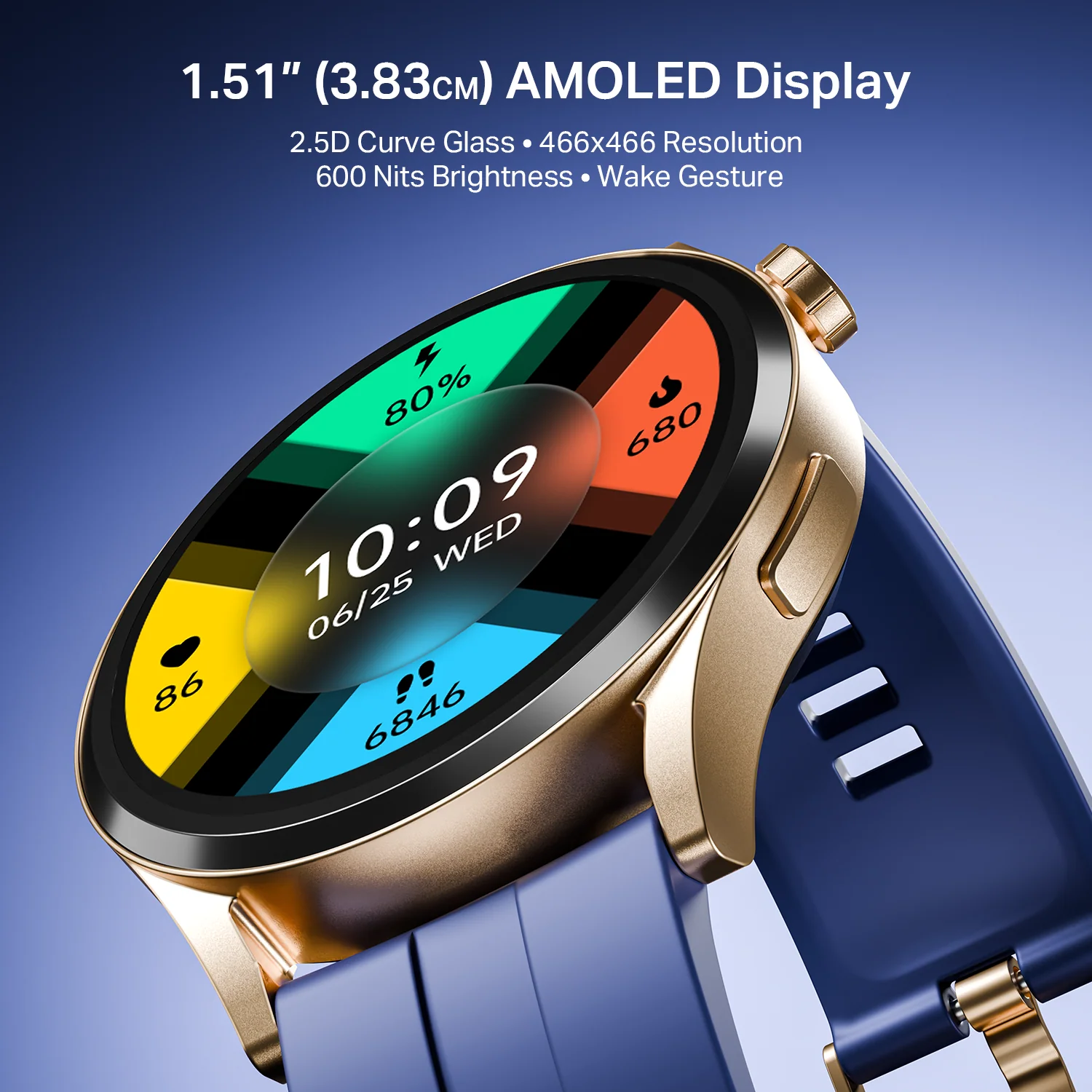 boAt Chrome Horizon | Smartwatch with 1.51" AMOLED Display, Premium Metal Built, VO2 Max, Video Watch Face, Functional Crown - Image 20