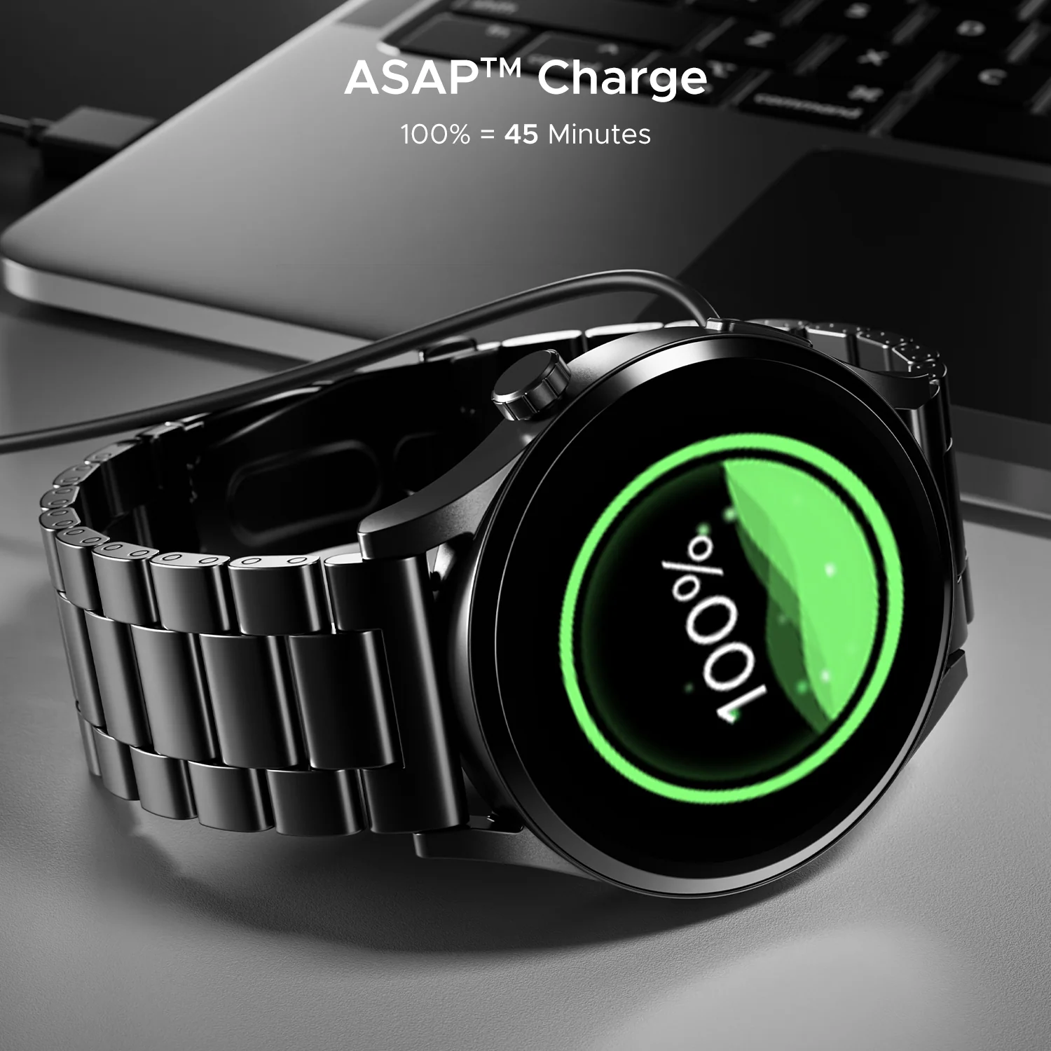 boAt Chrome Horizon | Smartwatch with 1.51" AMOLED Display, Premium Metal Built, VO2 Max, Video Watch Face, Functional Crown - Image 27