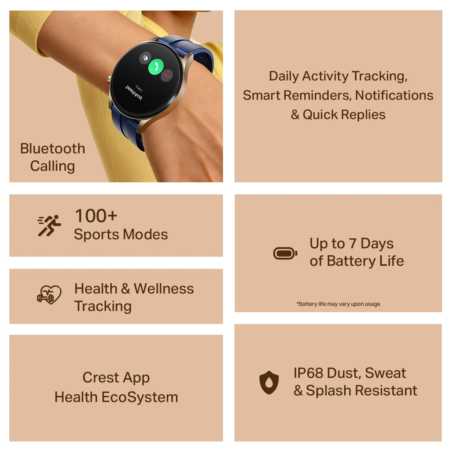 boAt Chrome Horizon | Smartwatch with 1.51" AMOLED Display, Premium Metal Built, VO2 Max, Video Watch Face, Functional Crown - Image 28