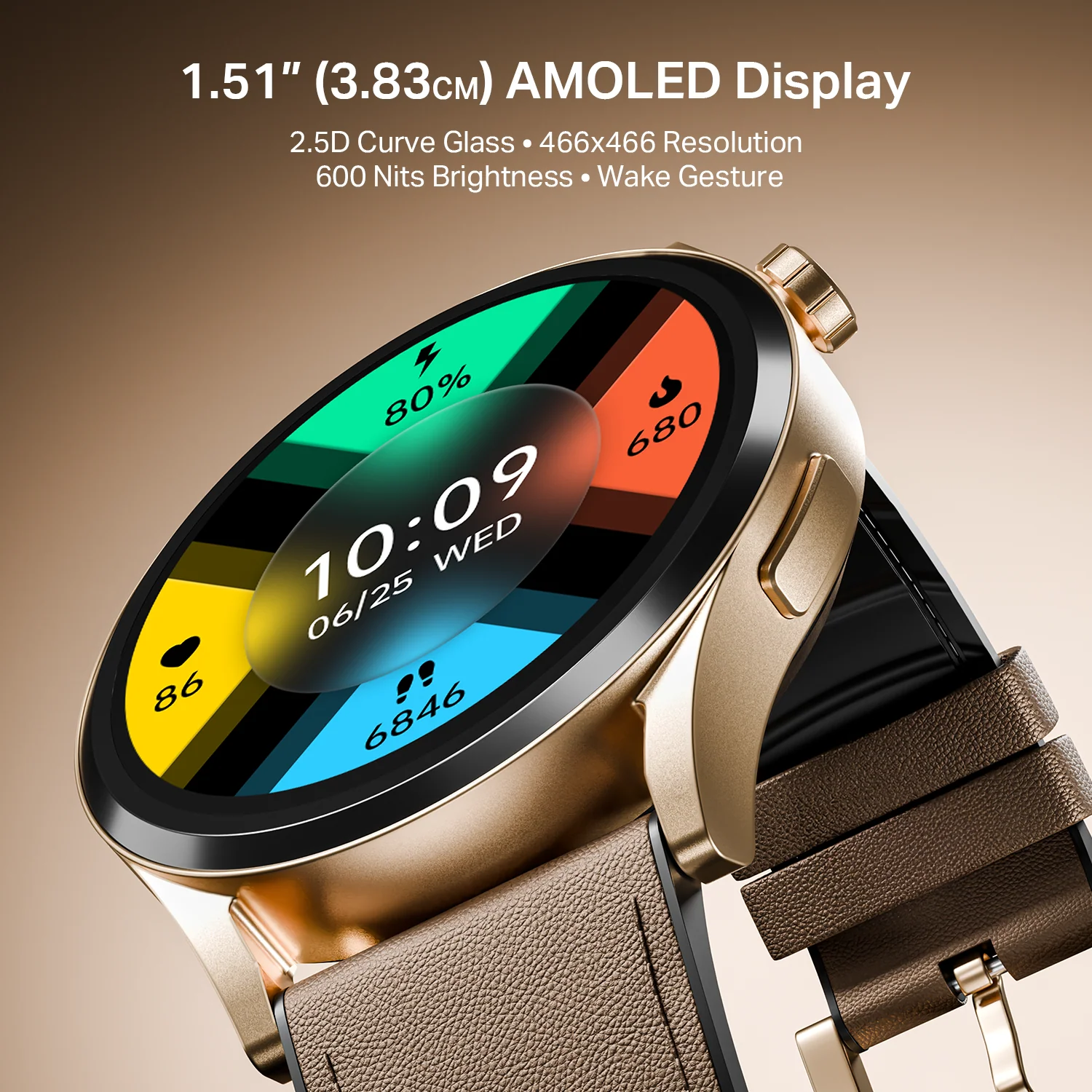 boAt Chrome Horizon | Smartwatch with 1.51" AMOLED Display, Premium Metal Built, VO2 Max, Video Watch Face, Functional Crown - Image 29