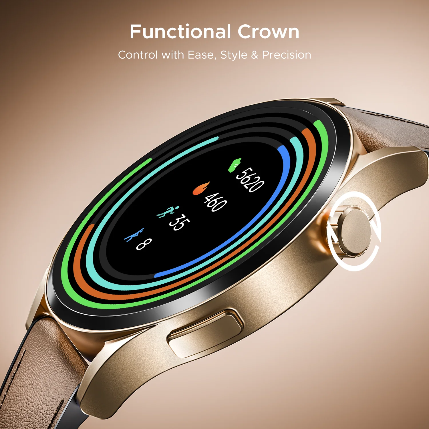boAt Chrome Horizon | Smartwatch with 1.51" AMOLED Display, Premium Metal Built, VO2 Max, Video Watch Face, Functional Crown - Image 34