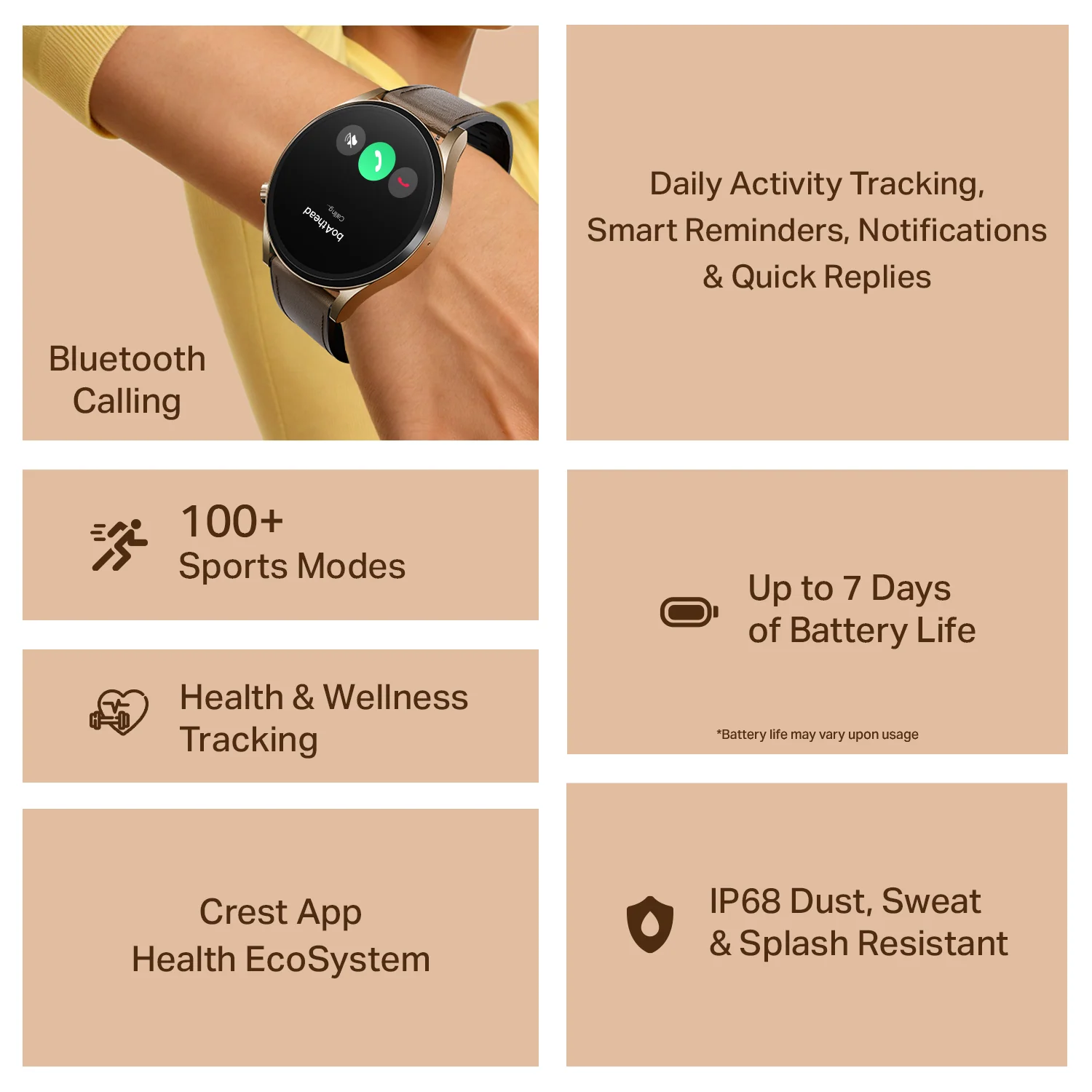 boAt Chrome Horizon | Smartwatch with 1.51" AMOLED Display, Premium Metal Built, VO2 Max, Video Watch Face, Functional Crown - Image 36