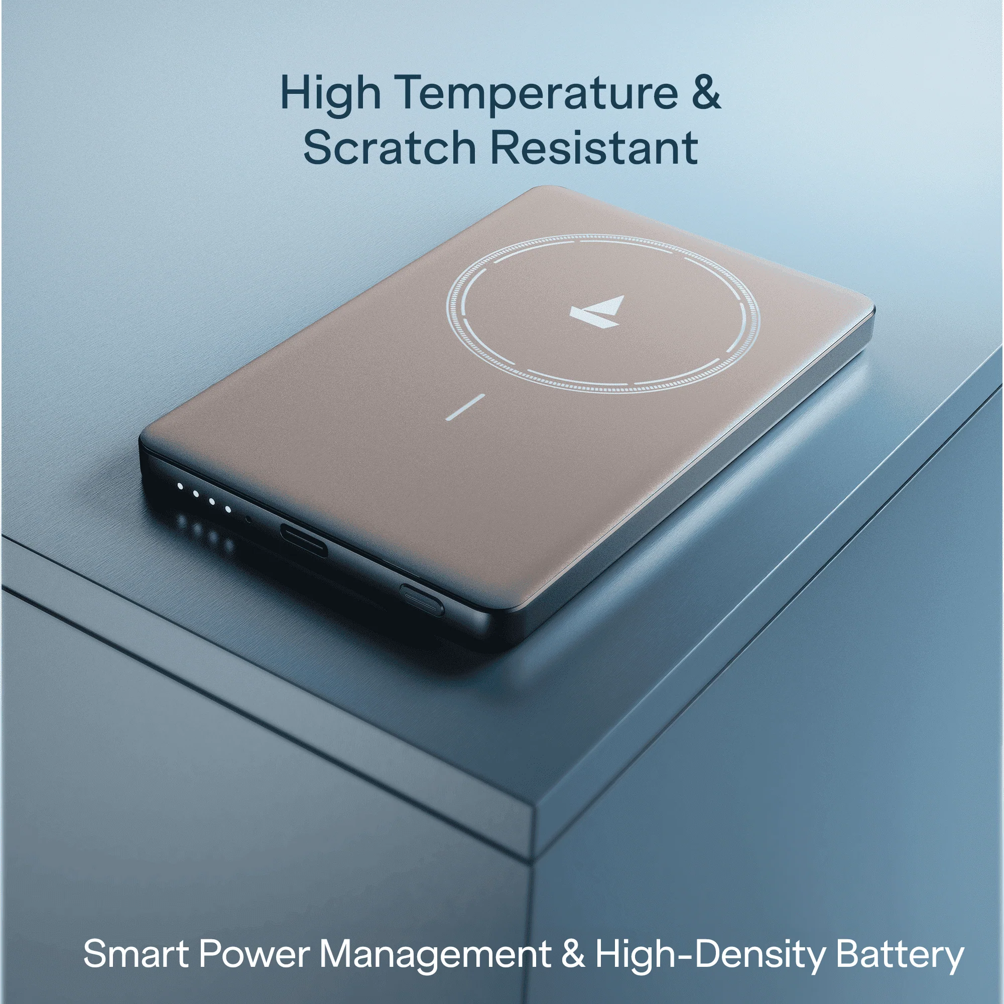 boAt Energyshroom Magnacharge Air | 4800mAh Ultra-Slim Magnetic Wireless Power Bank with 15W Wireless Charging - Image 3