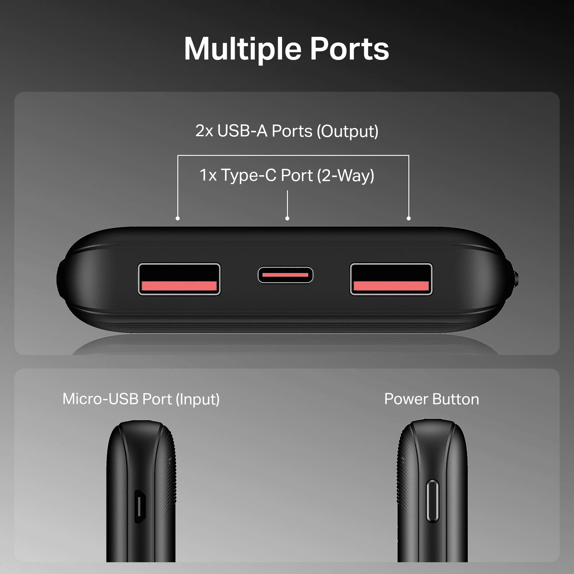 Energyshroom PB300 Activ | Powerbank with 22.5W Fast Charging, 10,000mAh, 12-Layer Smart IC Protection, 3 output ports - Image 10