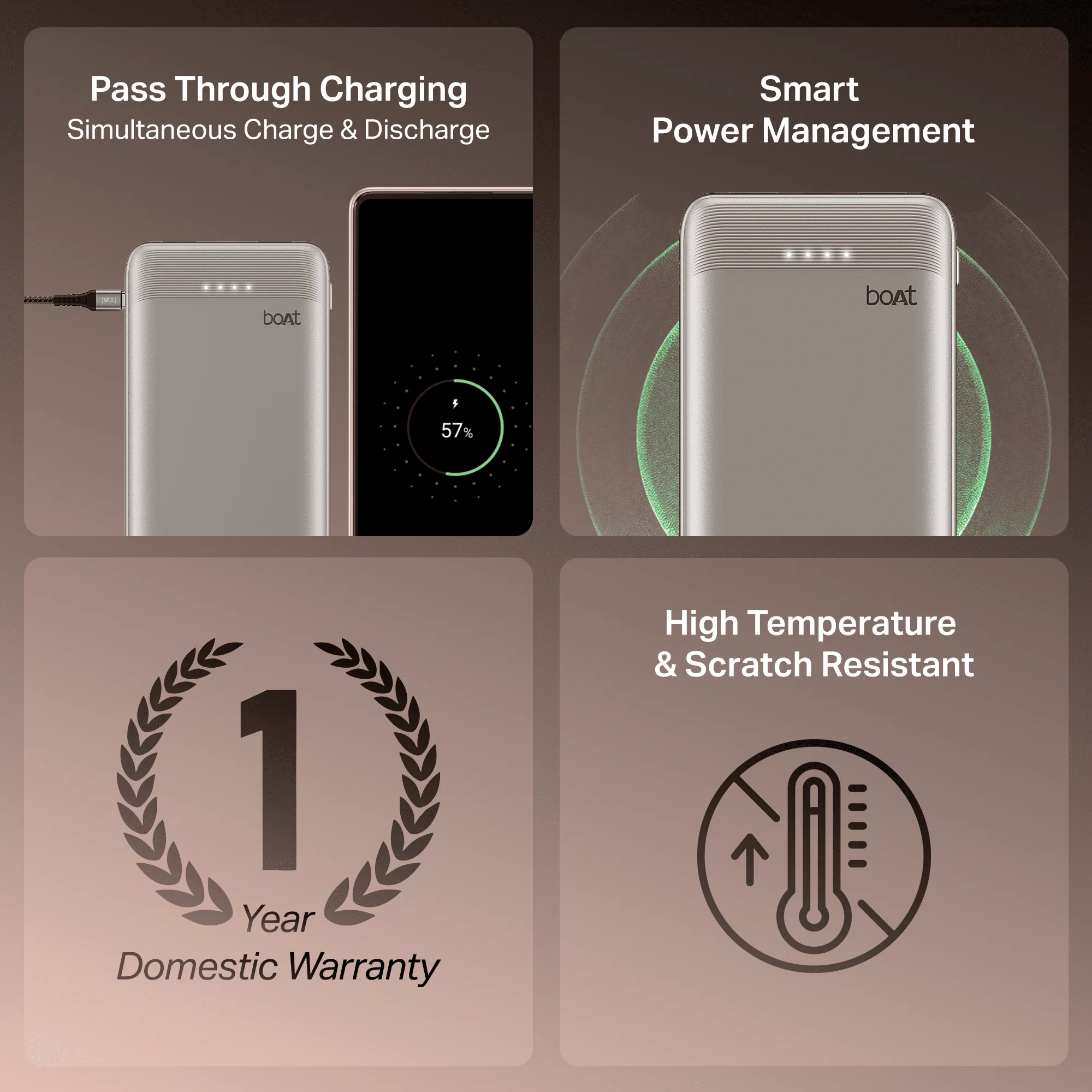 Energyshroom PB300 Activ | Powerbank with 22.5W Fast Charging, 10,000mAh, 12-Layer Smart IC Protection, 3 output ports - Image 13