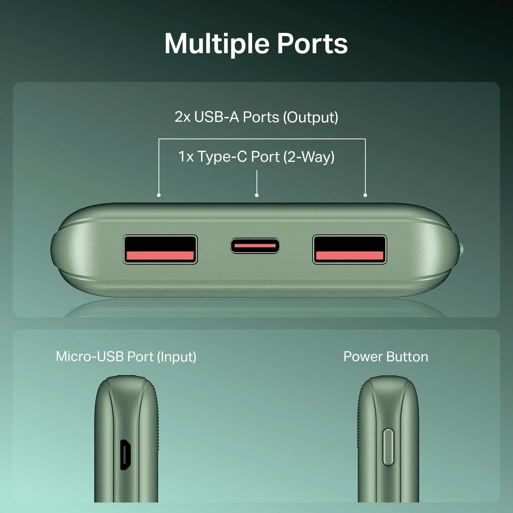 Energyshroom PB300 Activ | Powerbank with 22.5W Fast Charging, 10,000mAh, 12-Layer Smart IC Protection, 3 output ports - Image 32