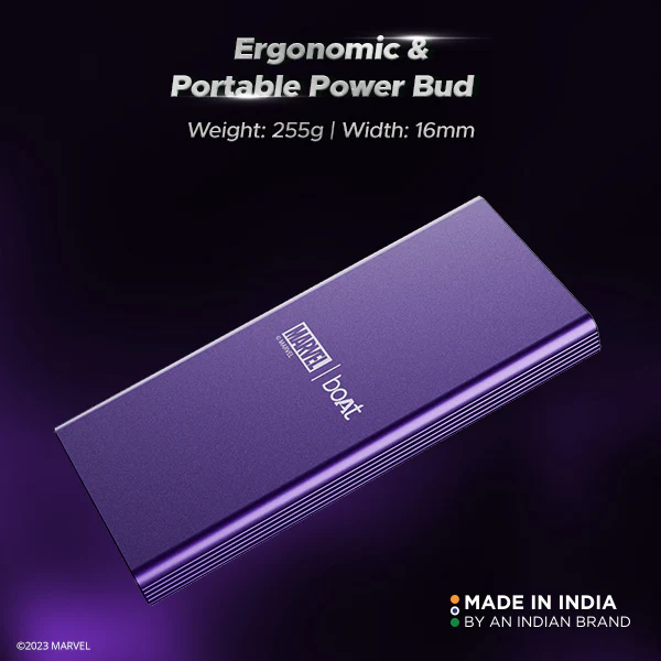 boAt EnergyShroom PB300 Black Panther Edition | 10000mAh Powerbank with 22.5W Fast Charging, 12-Layer Smart IC Protection, Universal Compatibility - Image 6