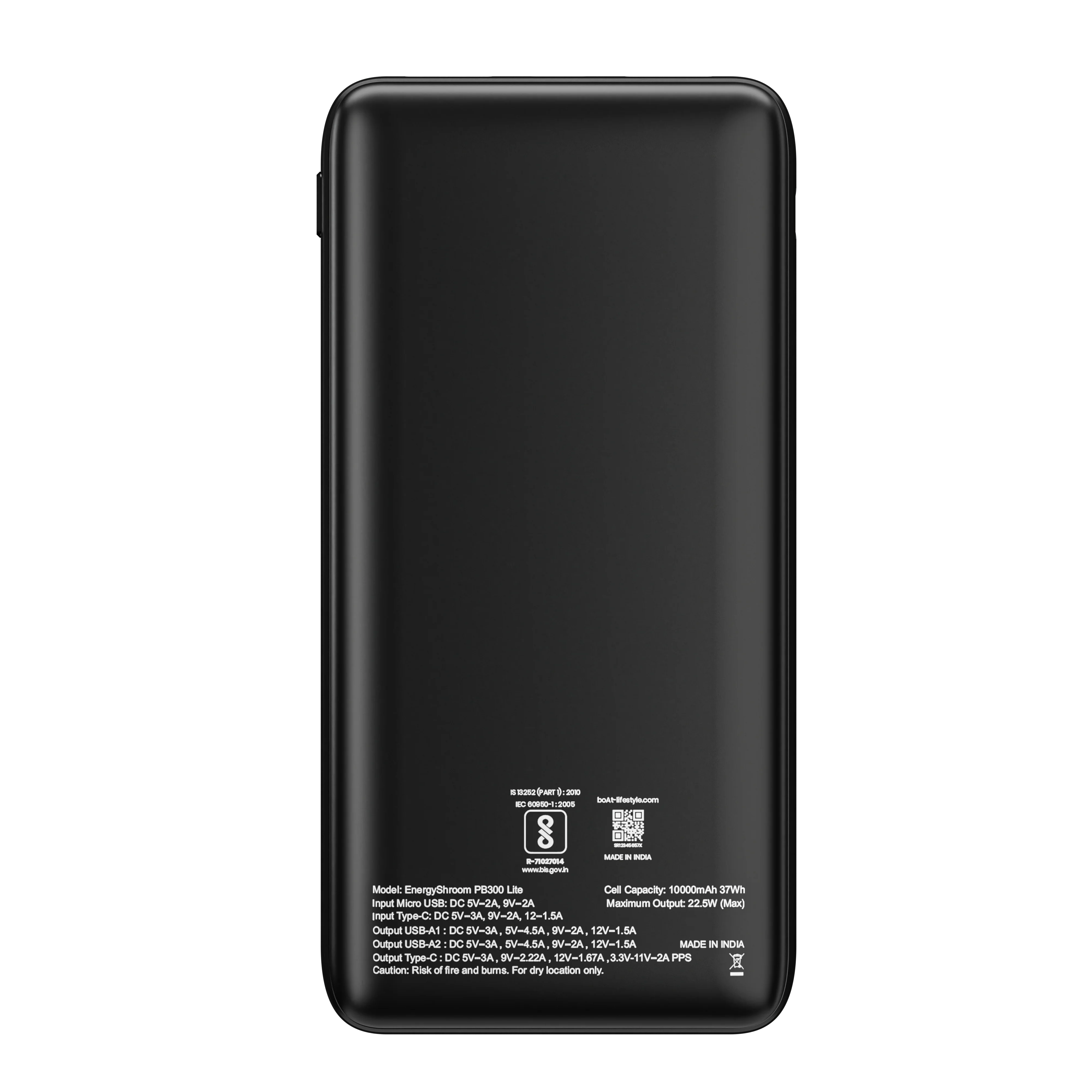 EnergyShroom PB300 Lite| Powerbank with 10000mAh battery capacity with Smart IC protection, 22.5W fast charging - Image 5