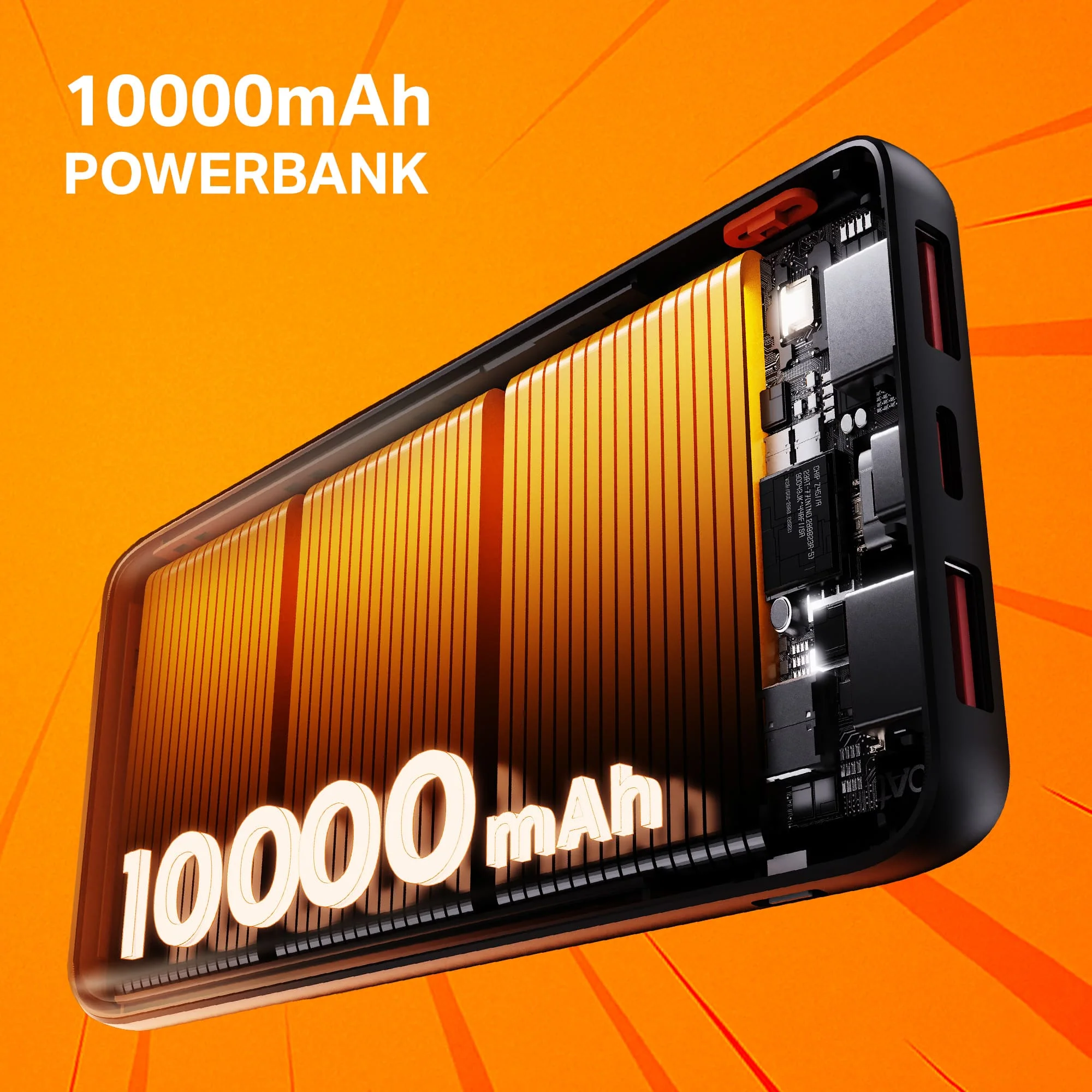 Energyshroom PB300 SPL (Naruto Edition)| Powerbank with 22.5W Fast Charging, 10,000mAh, 12-Layer Protection, 3 Output Ports - Image 4