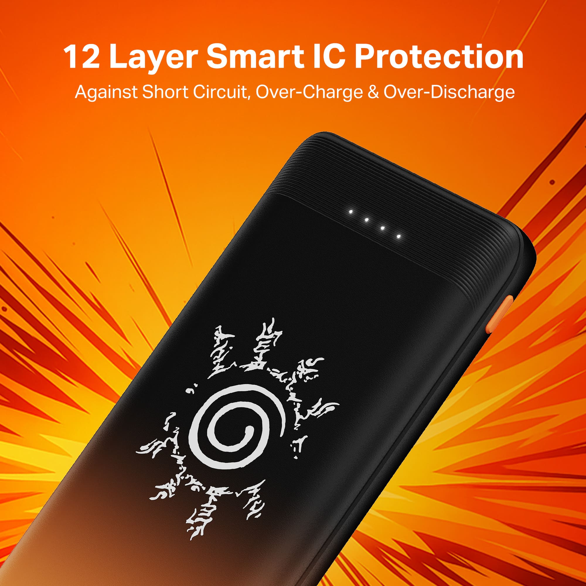 Energyshroom PB300 SPL (Naruto Edition)| Powerbank with 22.5W Fast Charging, 10,000mAh, 12-Layer Protection, 3 Output Ports - Image 7