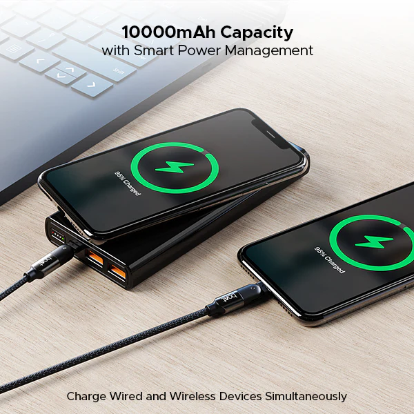 boAt EnergyShroom PB310 Wireless Pro | Powerbank with 15W Wireless Charging, 22.5W Wired Fast Charging, 12 Layer Smart IC Protection - Image 5