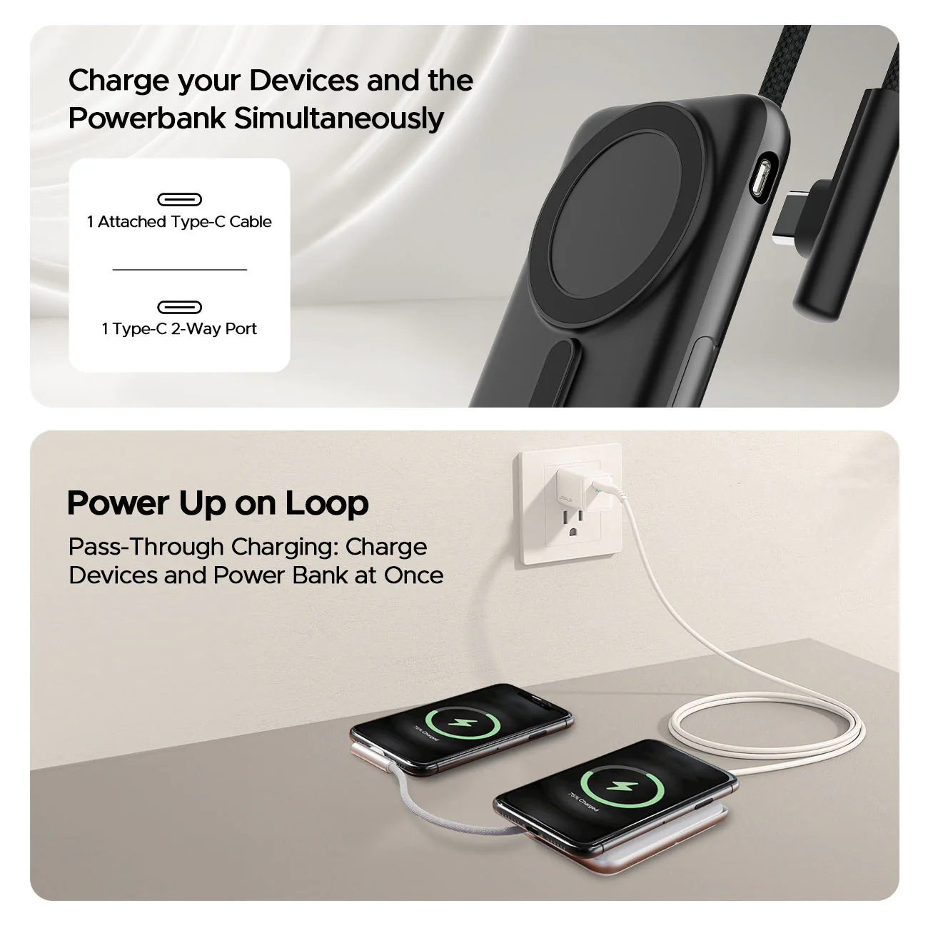 boAt EnergyShroom PB330  Magnacharge | 10000mAh magnetic wireless power bank with 15 W wireless charging, LED battery display, 12 Layer Smart IC Protection - Image 16