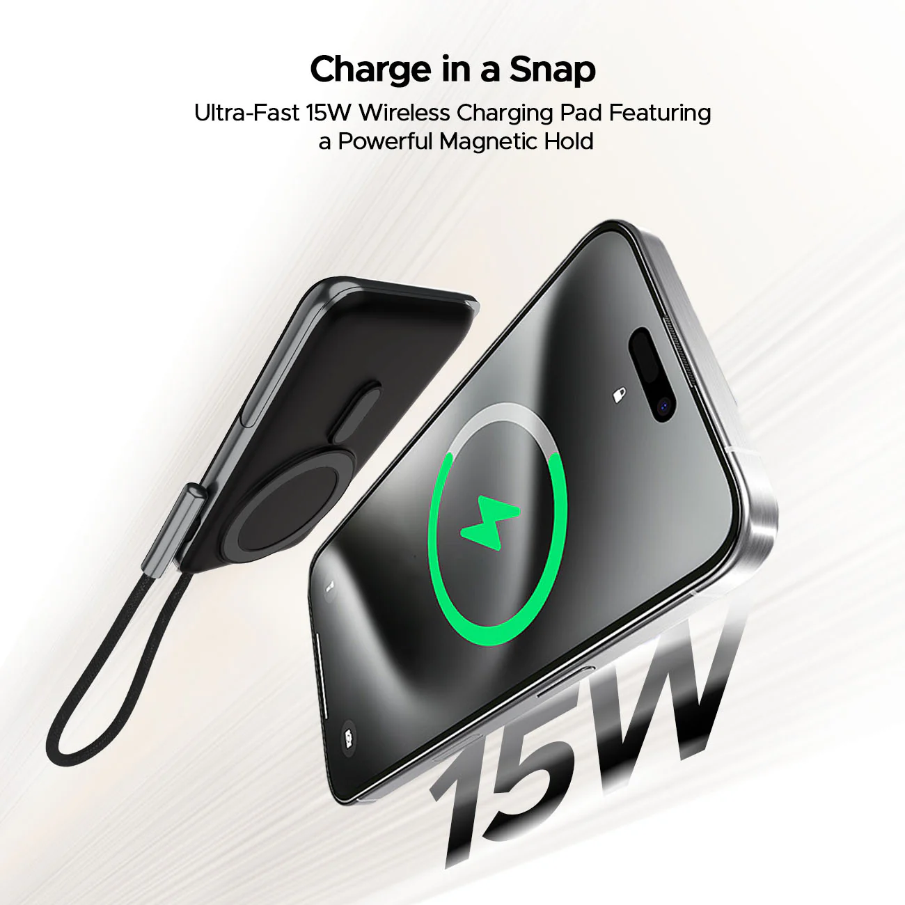 boAt EnergyShroom PB330  Magnacharge | 10000mAh magnetic wireless power bank with 15 W wireless charging, LED battery display, 12 Layer Smart IC Protection - Image 5