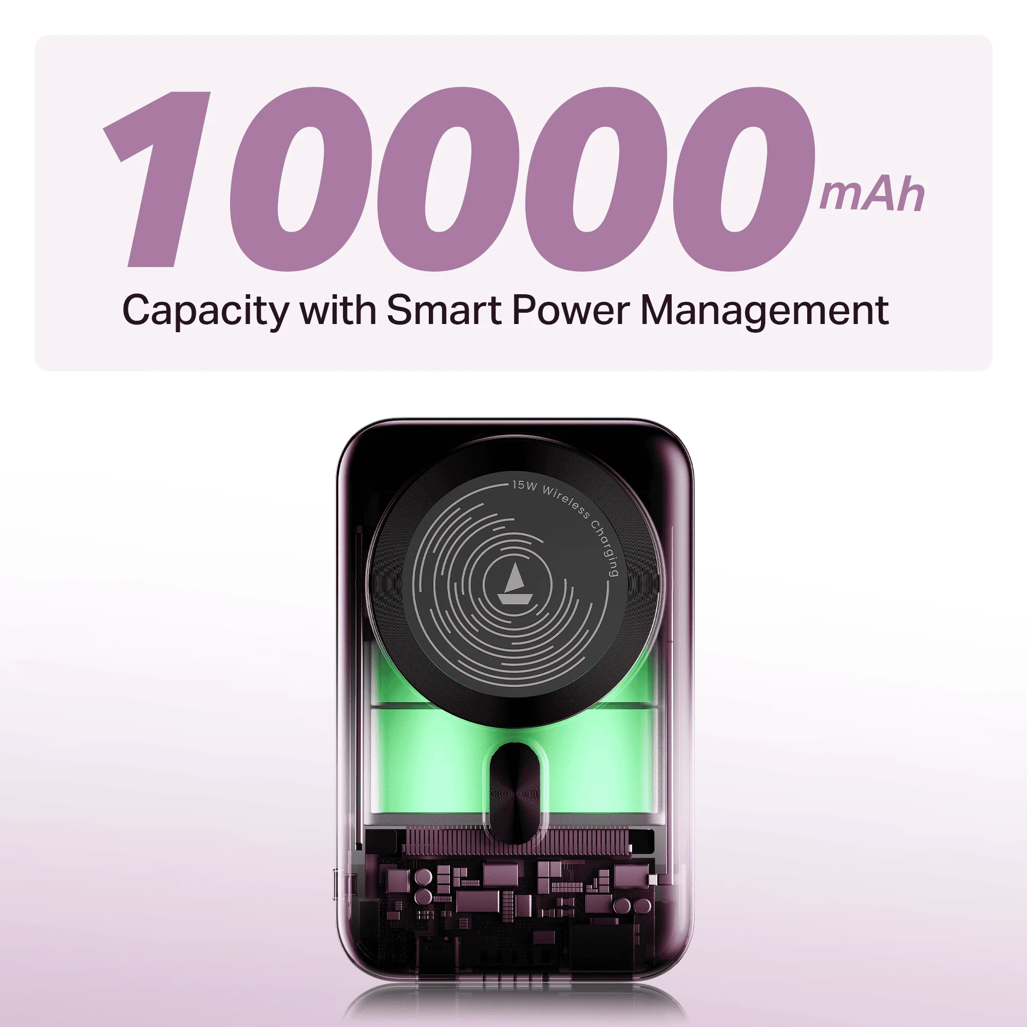 Energyshroom PB331 Magnacharge | Powerbank with 22.5W Fast Charging, 10,000mAh, 15W Magnetic Wireless Charging, 12-Layer Smart IC Protection, 3 Output Ports - Image 16