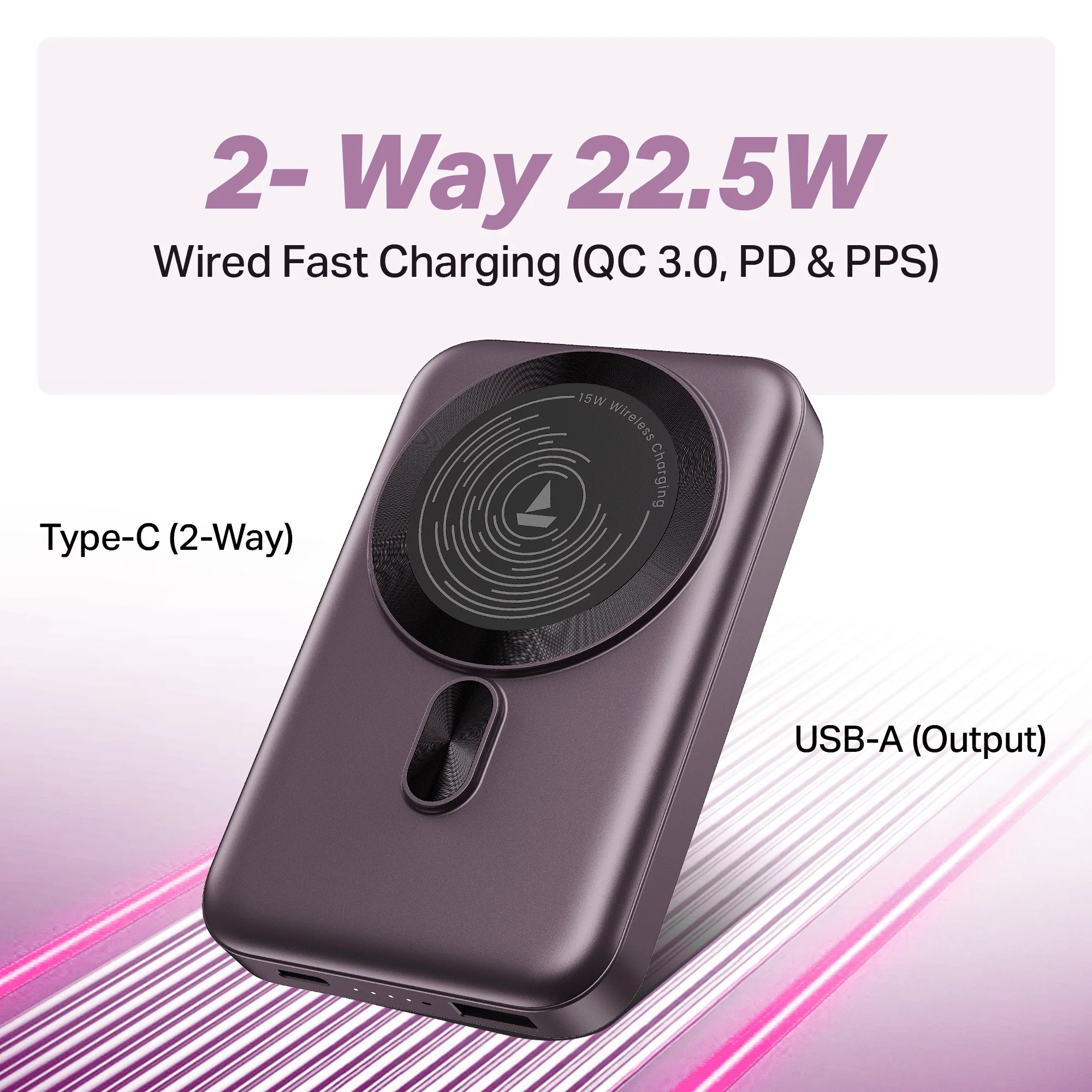 Energyshroom PB331 Magnacharge | Powerbank with 22.5W Fast Charging, 10,000mAh, 15W Magnetic Wireless Charging, 12-Layer Smart IC Protection, 3 Output Ports - Image 17