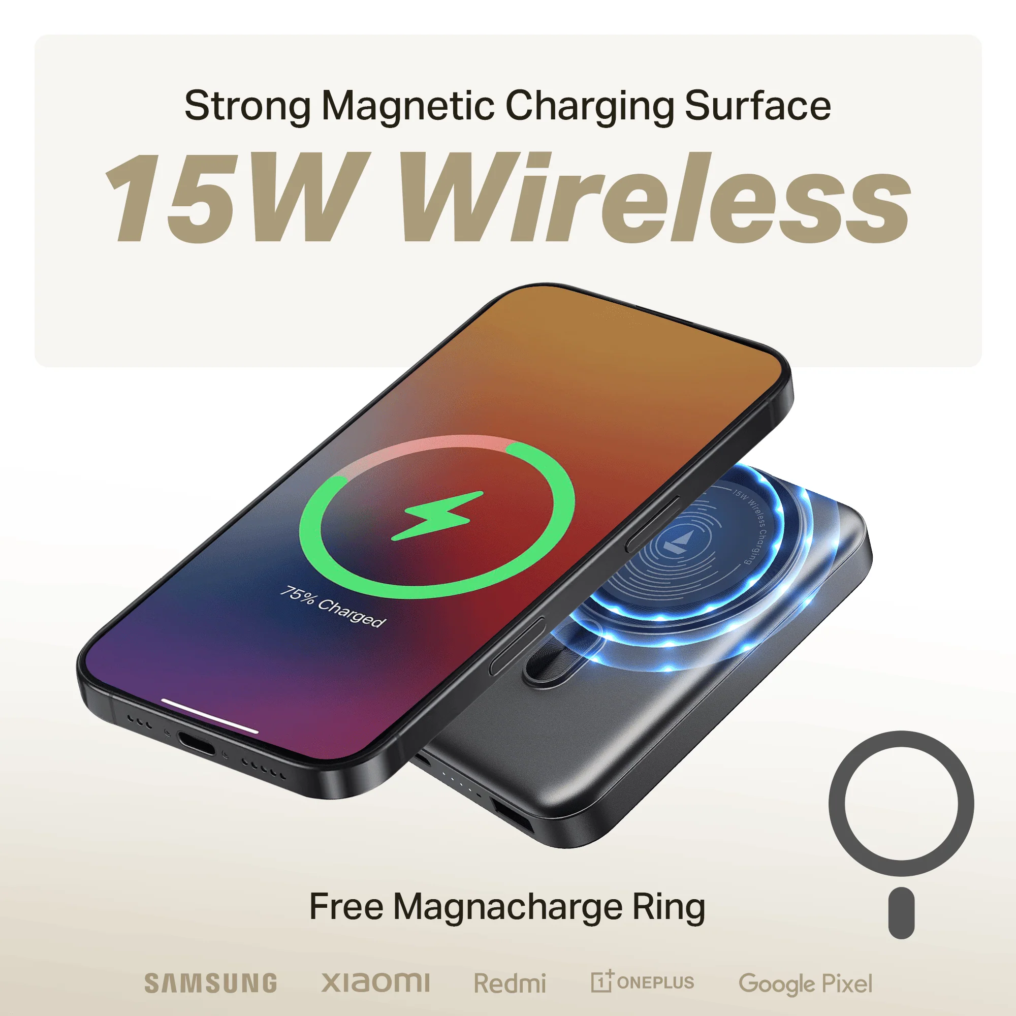 Energyshroom PB331 Magnacharge | Powerbank with 22.5W Fast Charging, 10,000mAh, 15W Magnetic Wireless Charging, 12-Layer Smart IC Protection, 3 Output Ports - Image 5