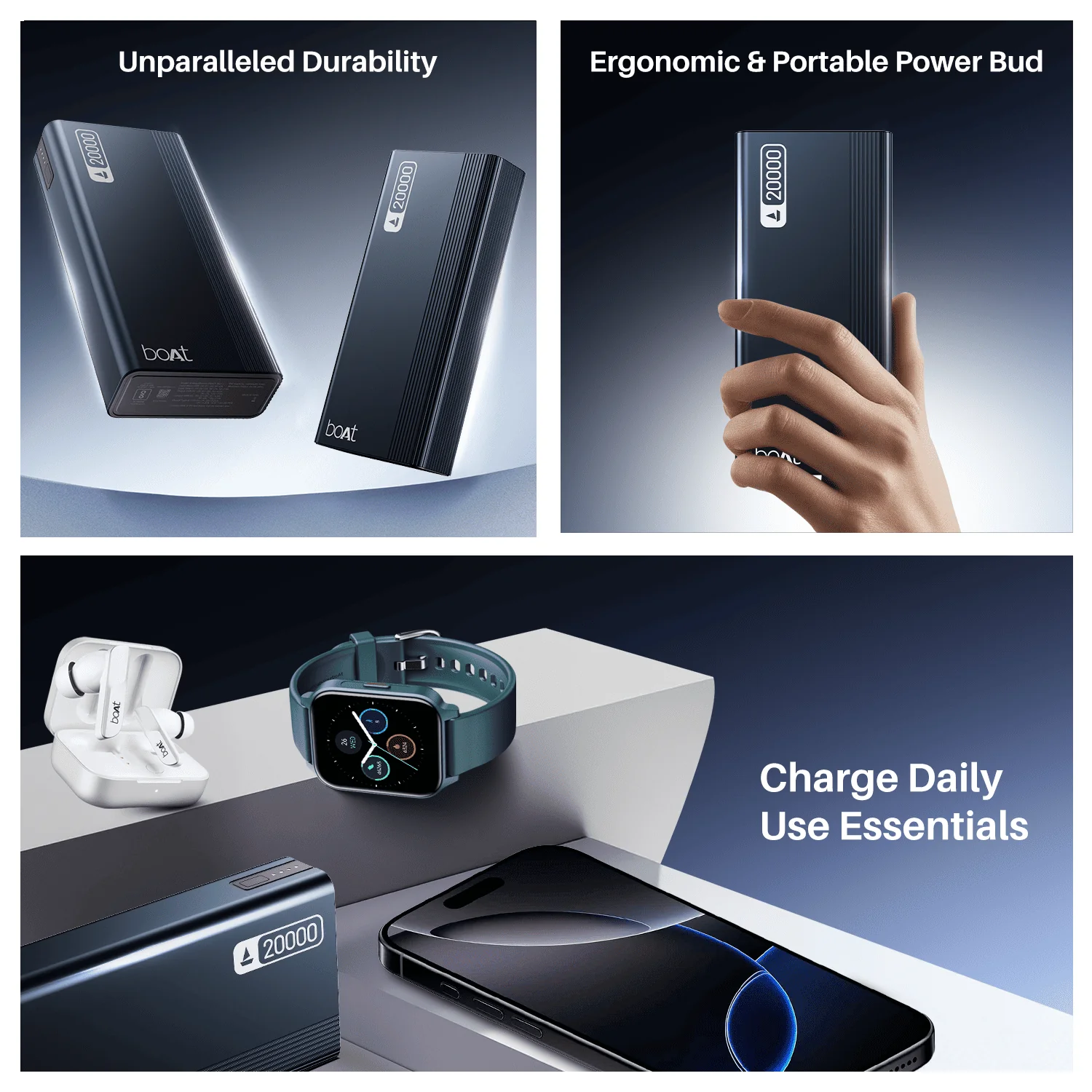 Energyshroom PB401 | Powerbank with 20000mAh Lithium Polymer Battery, Multiple Ports for Simultaneous Charging - Image 21