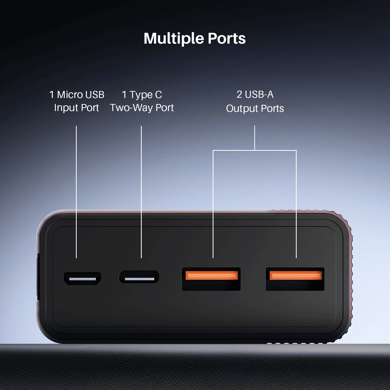 Energyshroom PB401 | Powerbank with 20000mAh Lithium Polymer Battery, Multiple Ports for Simultaneous Charging - Image 25